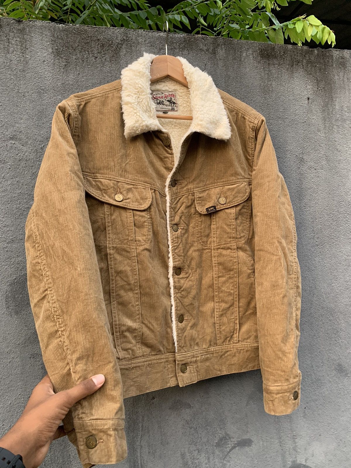 Lee 👹Vintage LEE STORM RIDER CORDUROY BROWN TRUCKER JACKET Size US M / EU 48-50 / 2 - 6 Thumbnail