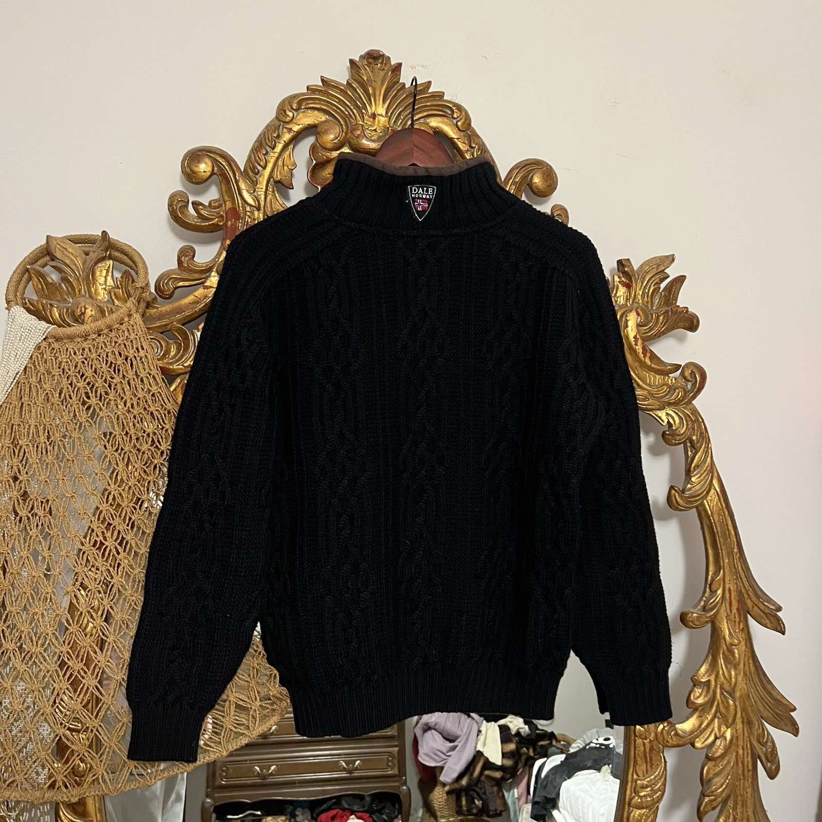 Dale Of Norway Dale of Norway 1/4 Quater Zip Wool Black Sweater Sz S Size US S / EU 44-46 / 1 - 2 Thumbnail