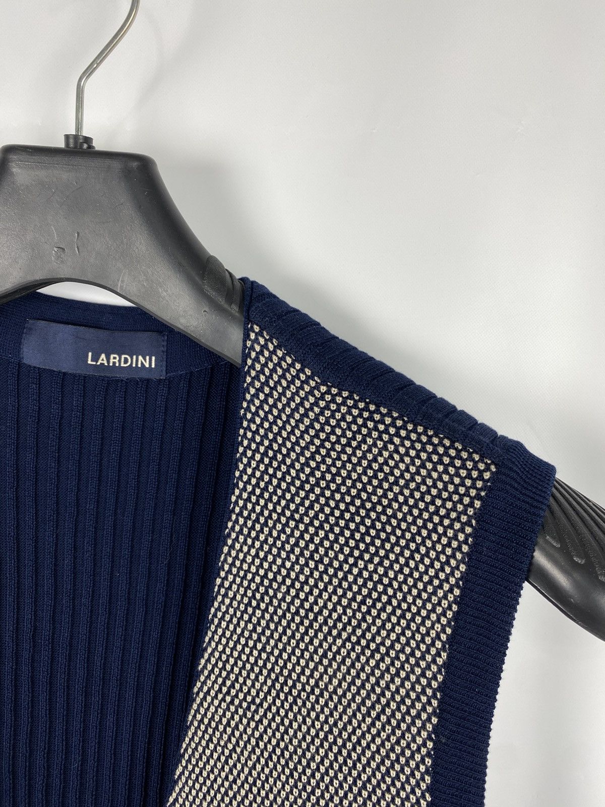 Lardini Lardini Cotton Knit Gilet Structured Vest Button Up size 50 Size US M / EU 48-50 / 2 - 2 Thumbnail
