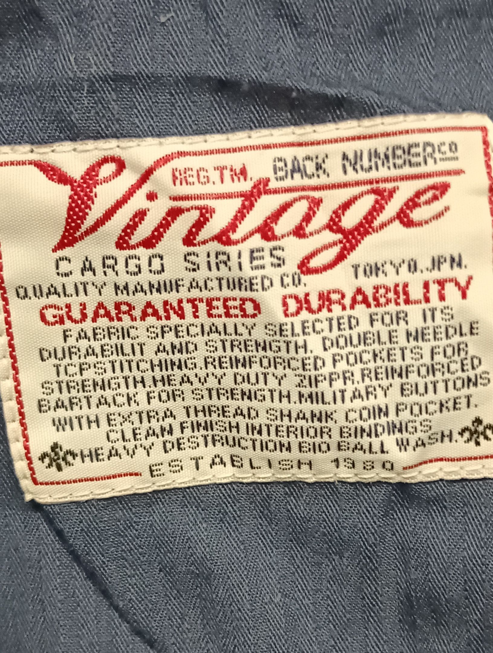 Numbers Back Number Up-Armored Vintage Cargo Issue Pants Size US 32 / EU 48 - 16 Thumbnail