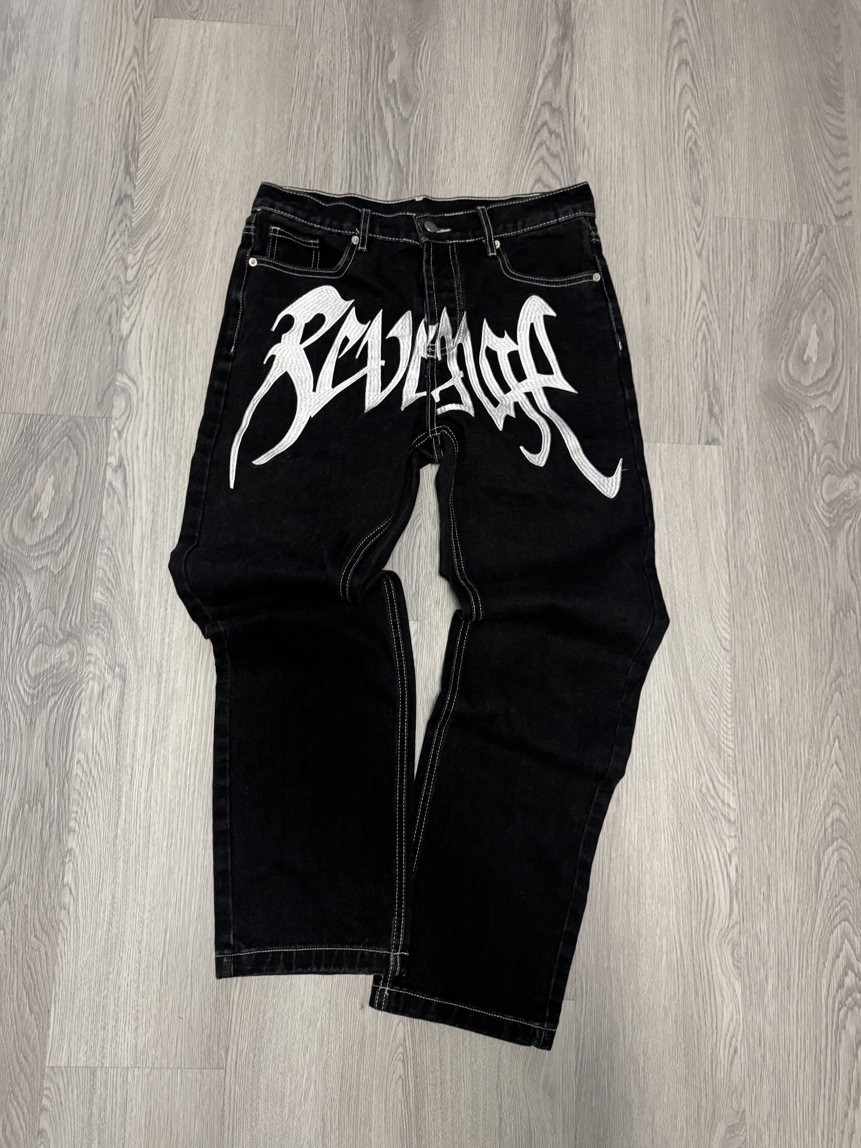 Revenge Revenge Jeans Denim - Embroided Size US 30 / EU 46 - 1 Thumbnail