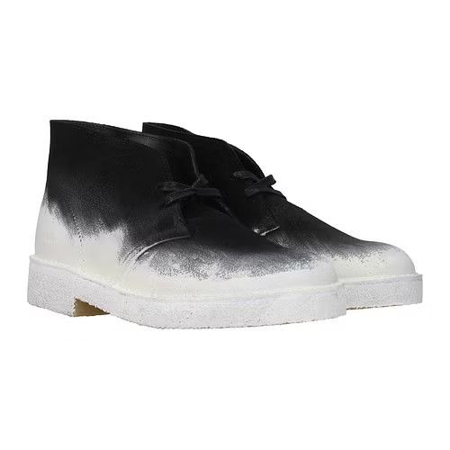 ob1o1e0324 Ankle Boots in Black & Chalk