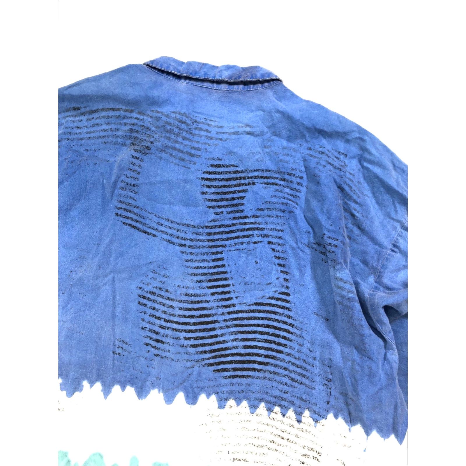 Ocean Pacific VINTAGE Ocean Pacific Tie Dye Button Up Shirt Blue Surf Graphic J21 M Adults 90s Shirt Size US M / EU 48-50 / 2 - 8 Thumbnail