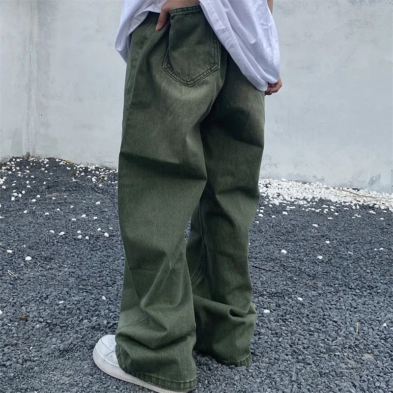 Vintage Jeans Baggy Frayed wide-leg retro Style Hip-hop Trousers Size US 34 / EU 50 - 6 Thumbnail