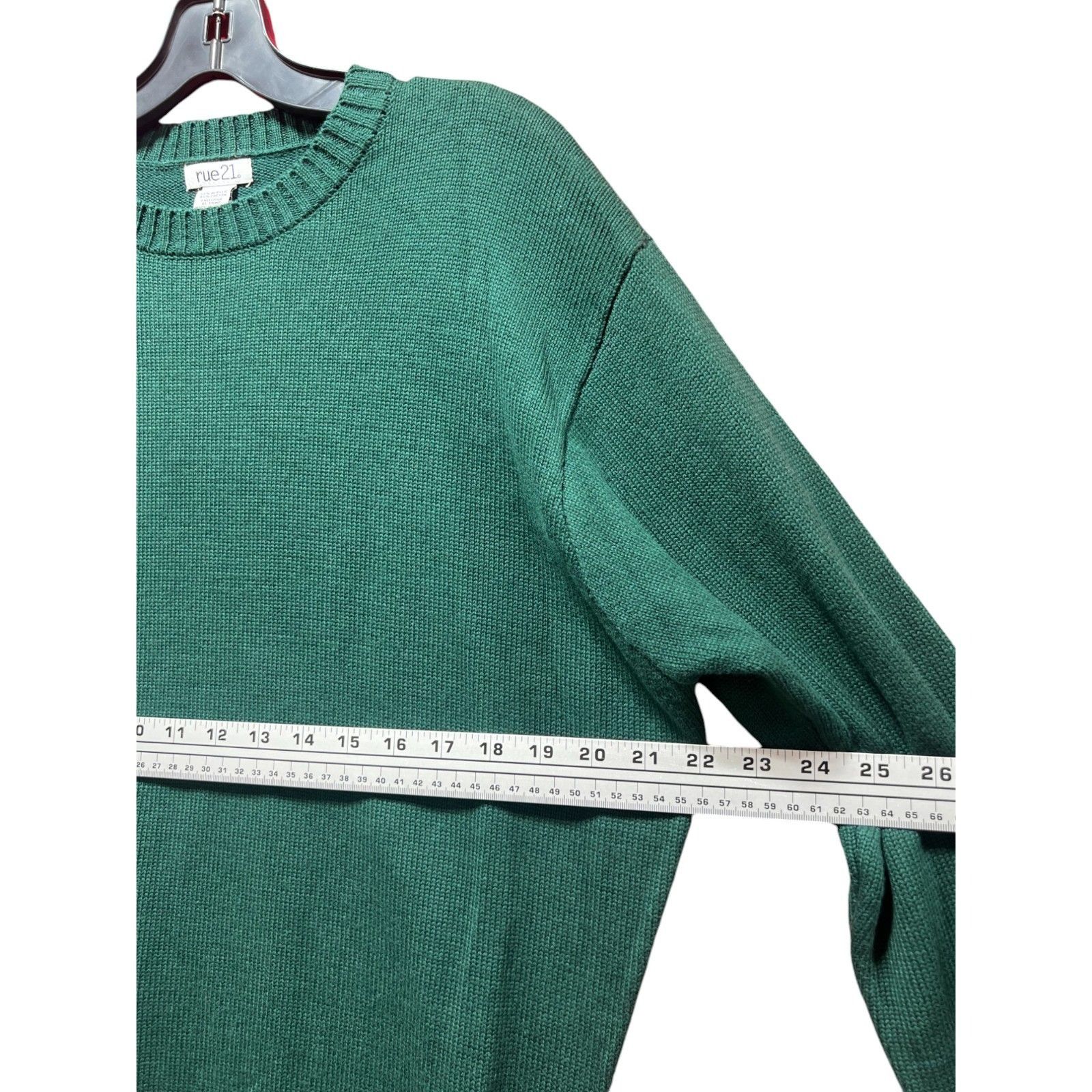 rue21 Rue 21 - Men's Casual Long Sleeve Sweater - Green - Small Size US S / EU 44-46 / 1 - 4 Thumbnail