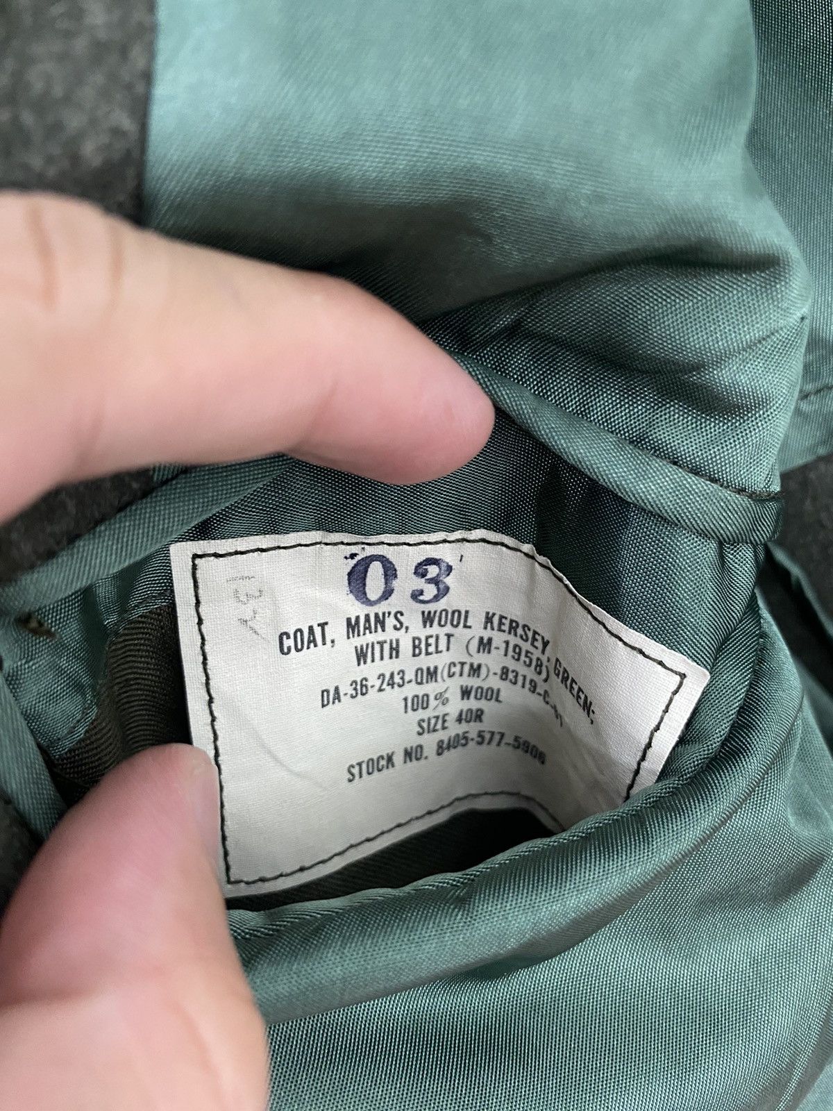 Vintage Rare‼️ Vintage Army Military Wool Coat Size US S / EU 44-46 / 1 - 7 Thumbnail