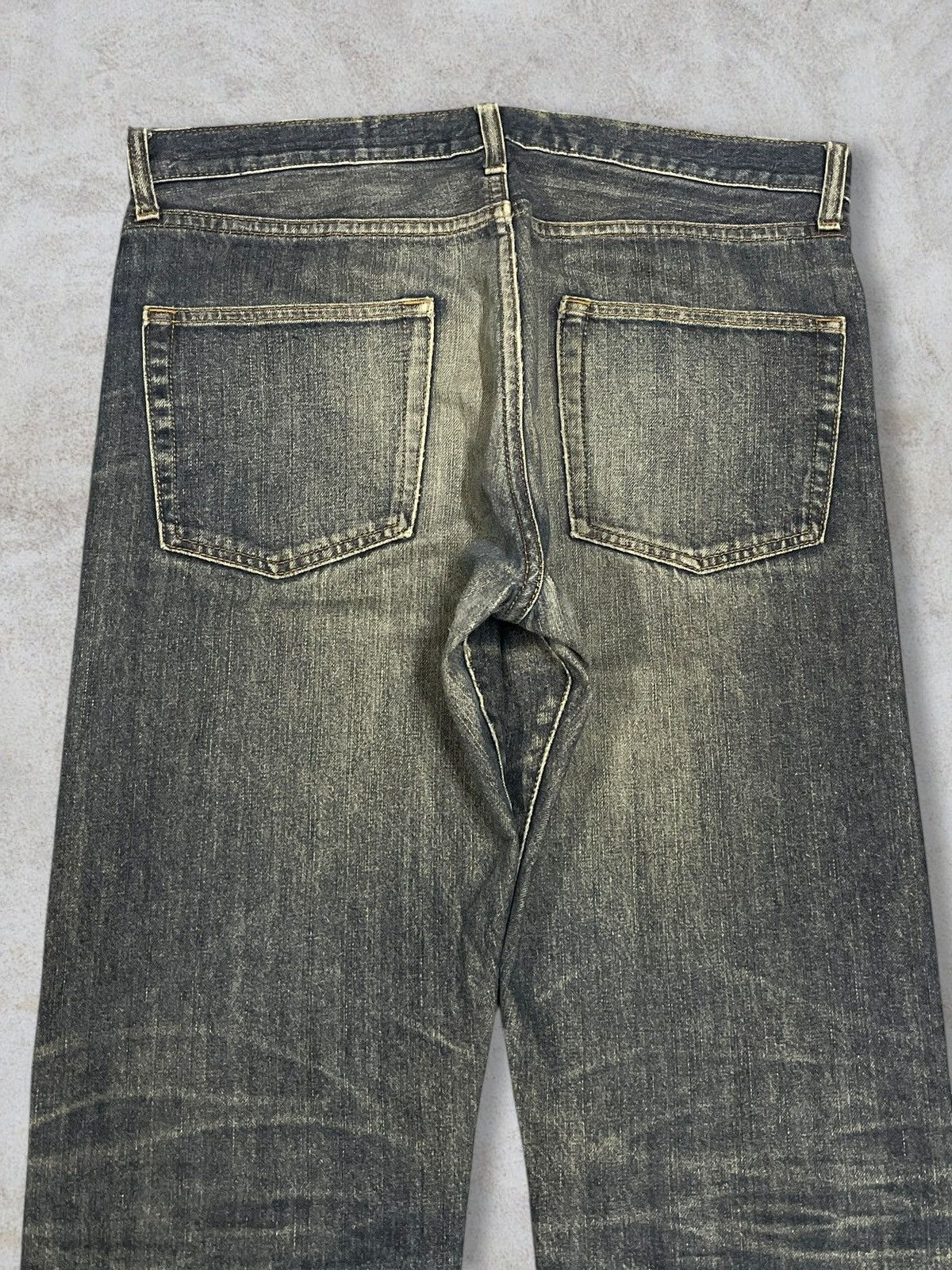 Jun Takahashi Vintage Y2K Japanese Denim Grey Sandwash Ripped Regular Cut Size US 34 / EU 50 - 8 Thumbnail