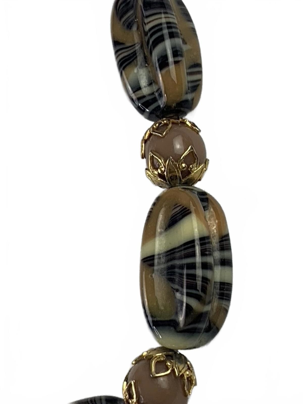 Other German art glass Goldtone Glass Beads Traditional Necklace Size ONE SIZE - 3 Thumbnail