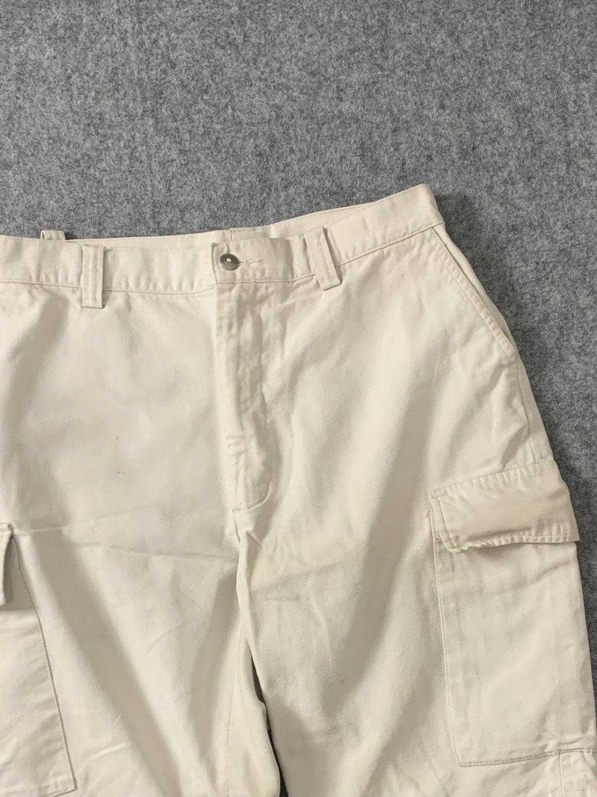 Nautica Vintage White 'Nautica' Y2K Regular Fit Cargo Shortpants Size US 30 / EU 46 - 6 Thumbnail