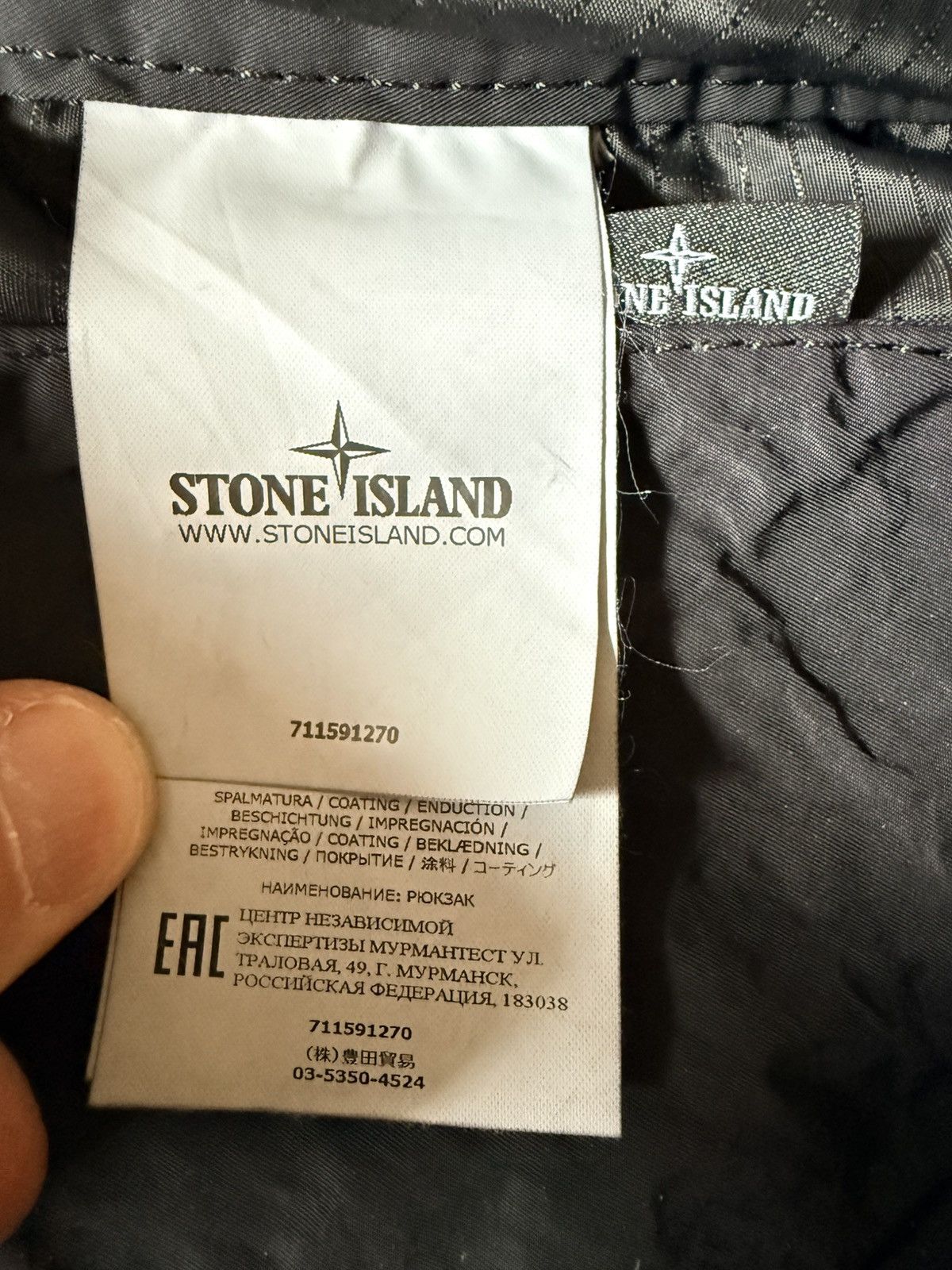 Stone Island Stone Island 23L Black Nylon Backpack Size ONE SIZE - 5 Thumbnail