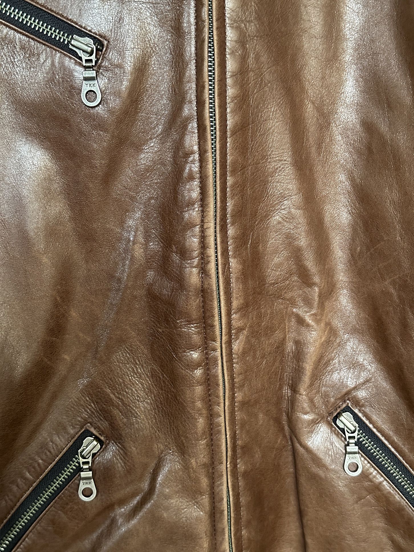 Rudsak Rudsak Dark Brown Motorcycle Leather Jacket Size US L / EU 52-54 / 3 - 4 Thumbnail
