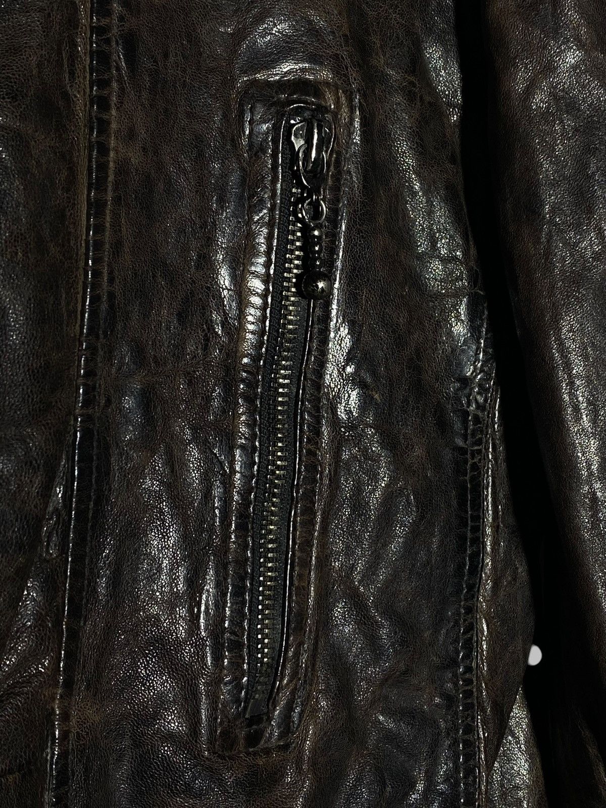 Allsaints Allsaints Drought Leather Biker Jacket Size US L / EU 52-54 / 3 - 20 Thumbnail