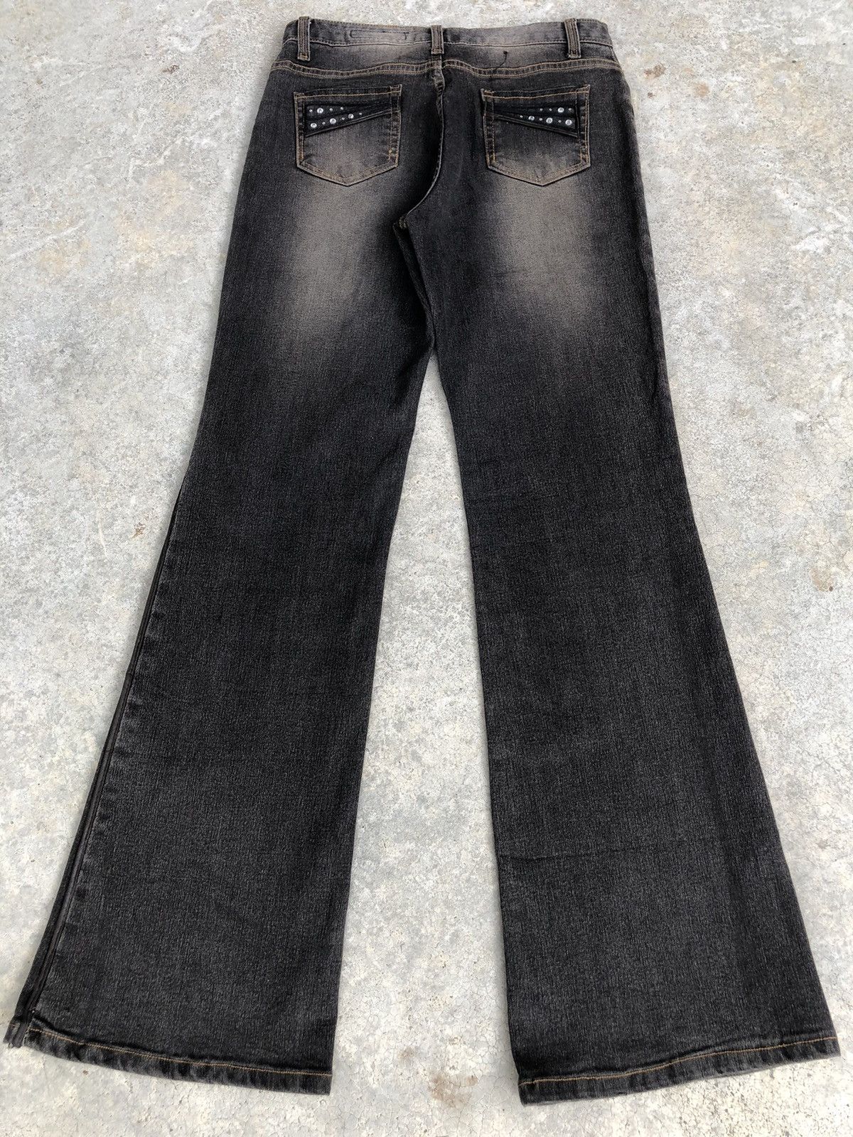 If Six Was Nine Japanese Blue jam Flared Jeans Distressed Jeans Size US 30 / EU 46 - 2 Thumbnail