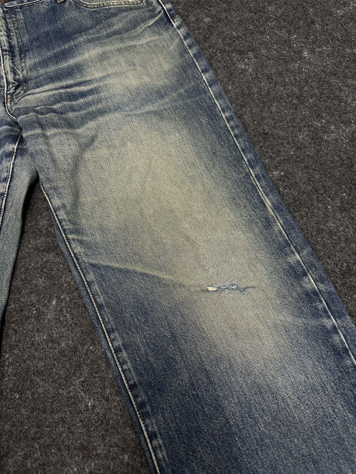 Vintage 90s Bobson Chesskin Faded Washed Denim Size 36 F40 Size US 36 / EU 52 - 3 Thumbnail