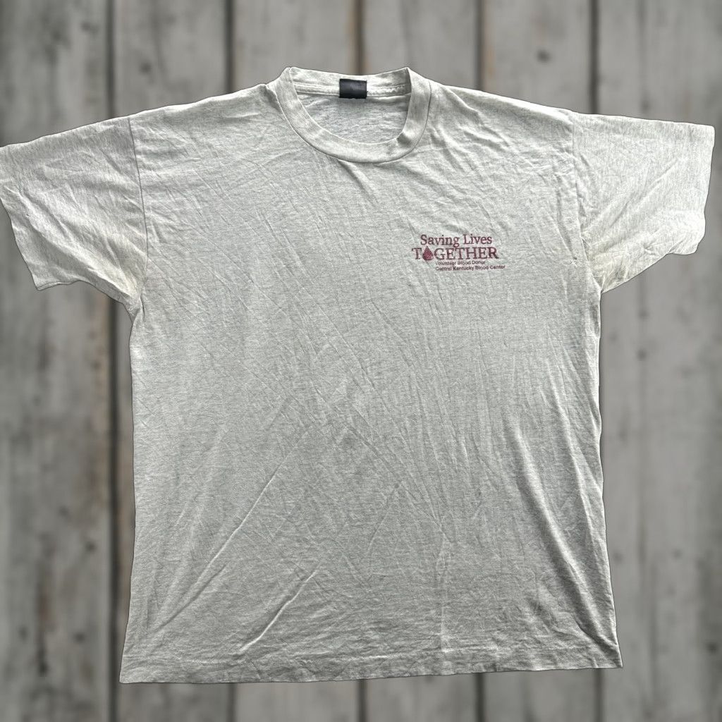 Vintage Saving Lives Together Shirt Mens Large Gray Volunteer Blood Donor Central Kentucky Shirt Mens Large Gray Volunteer Blood Donor Central Kentucky Size US L / EU 52-54 / 3 - 1 Thumbnail