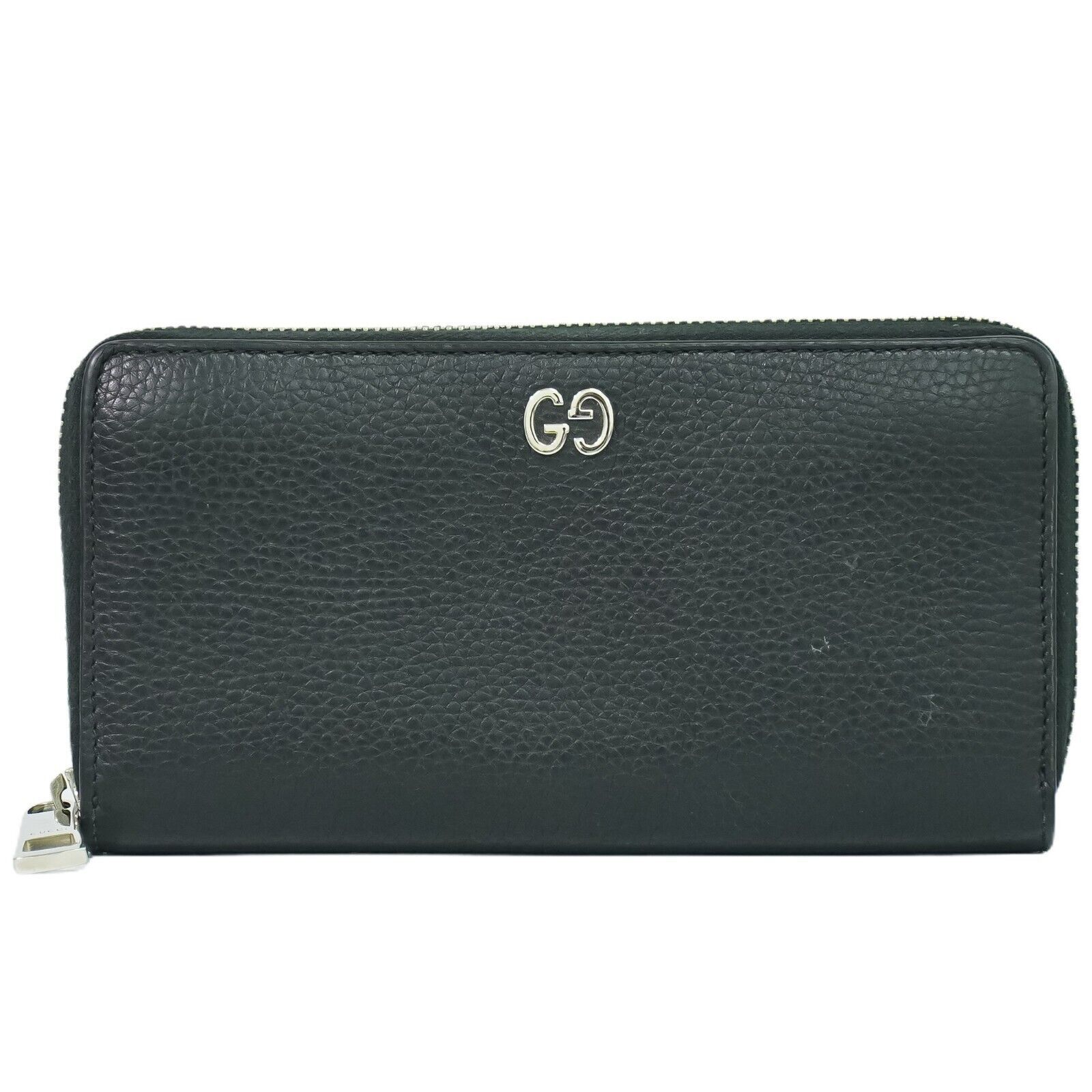 Gucci Zip Around Black Leather Wallet (Pre-Owned) Size ONE SIZE - 1 Thumbnail