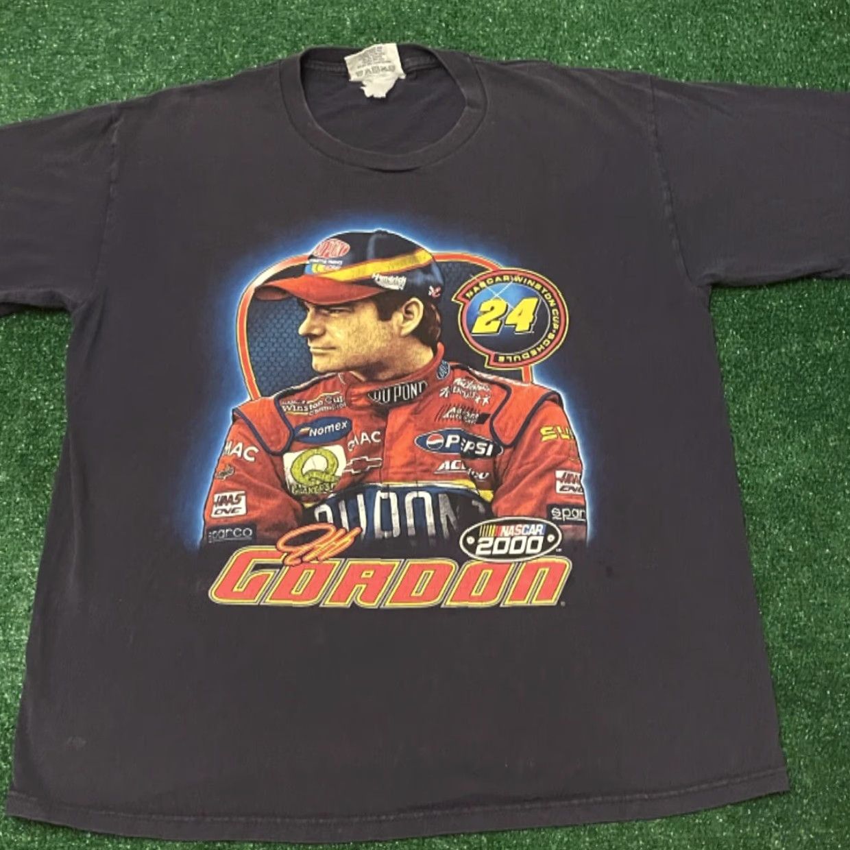 Chase Authentics VINTAGE Nascar Jeff Gordon Winston Cup 2000 VTG Shirt Mens Size L Blue 90s Double-Sided Mens Size US L / EU 52-54 / 3 - 4 Thumbnail
