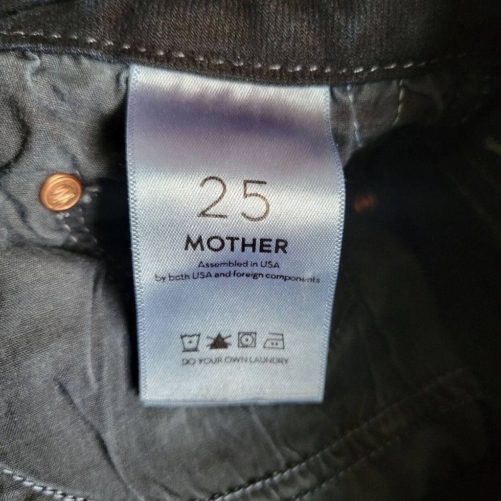 MOTHER Mother High Waisted Looker Ankle Fray Jeans. Dark Size 25. Size 25" / US 0 / IT 36 - 10 Thumbnail