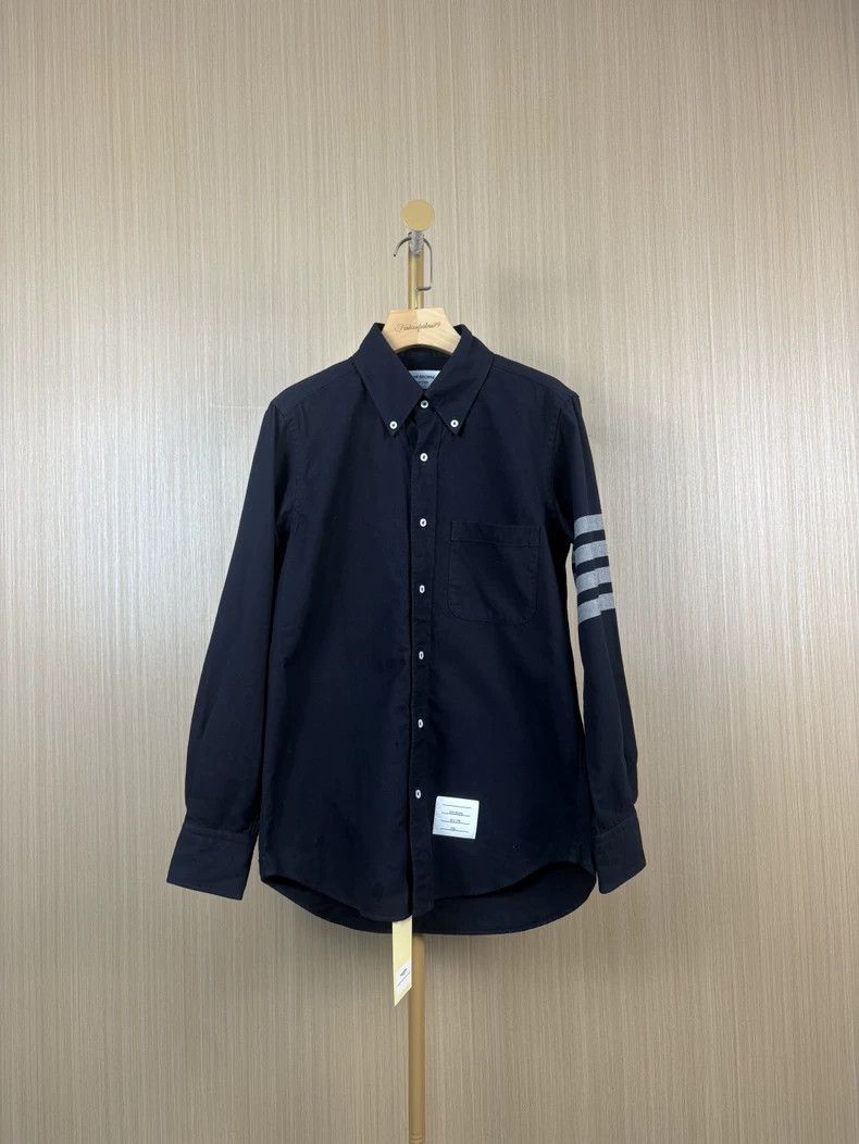 Thom Browne Blue and grey round neck short sleeves