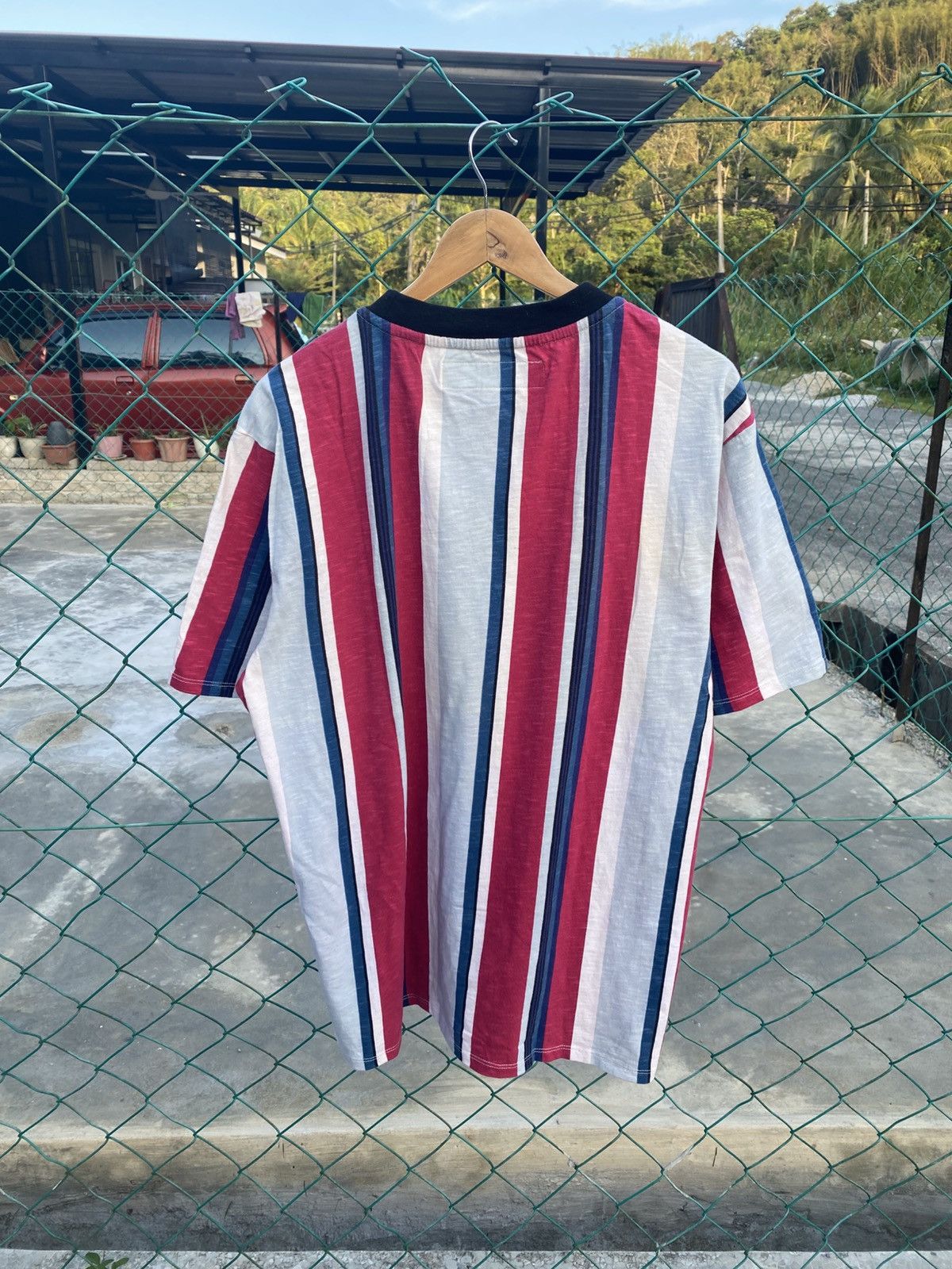 A$AP Rocky × Guess GUESS los angeles woven spellout striped tees Size US L / EU 52-54 / 3 - 2 Thumbnail