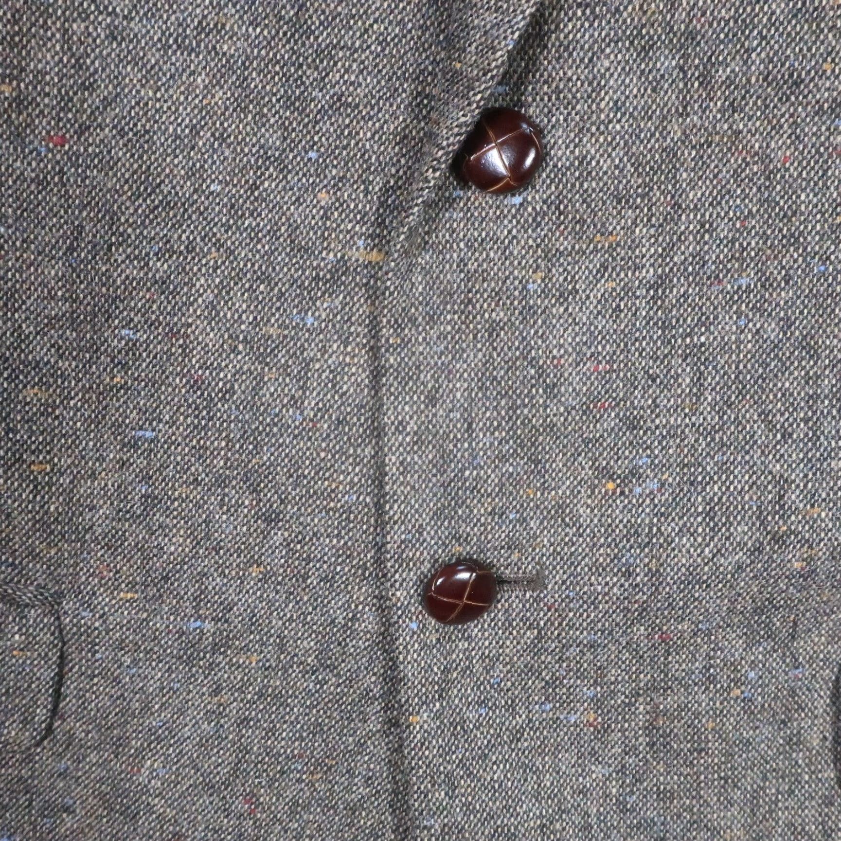 Stafford Stafford Blazer Mens 42 Brown Wool Lambswool Blend Retro Elbow Patches EUC Vintage No Size 42R - 5 Thumbnail