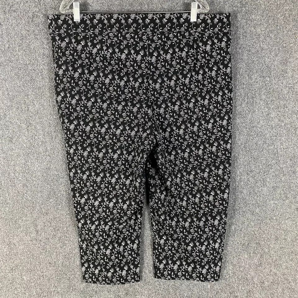 Avenue Avenue Capri Pants Women's 20 Pull On Stretch Viscose Blend Size 42" / US 20 - 6 Thumbnail