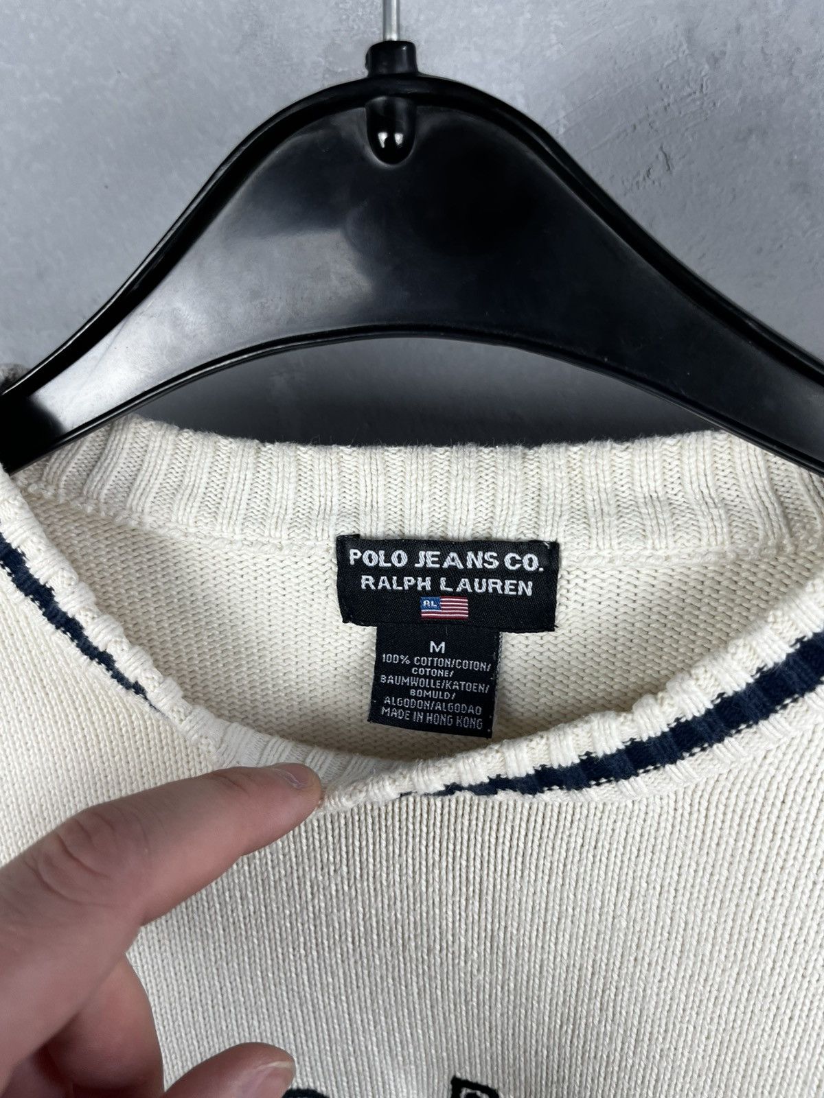 Polo Ralph Lauren Ralph Lauren big logo sweater vintage Size US M / EU 48-50 / 2 - 2 Thumbnail