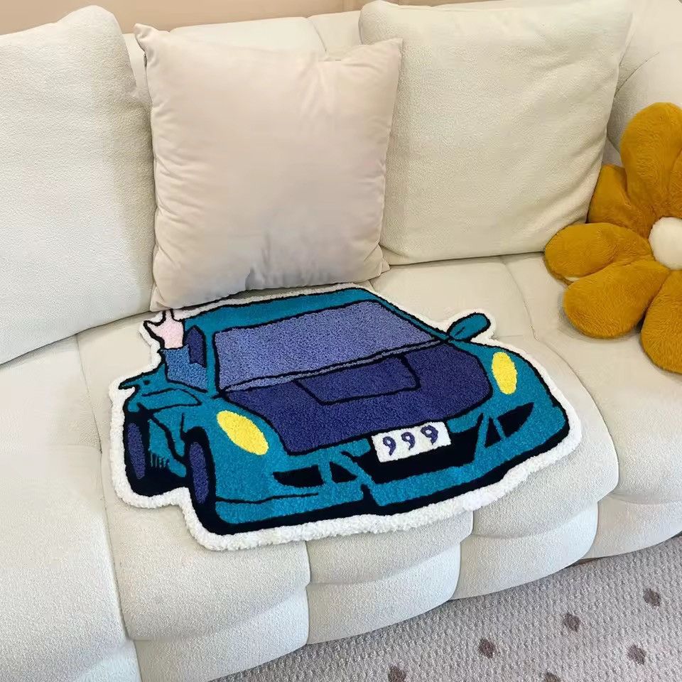 Japanese Brand Streetwear Custom Car Tufted Rug - 75 X 95 cm Size ONE SIZE - 5 Thumbnail