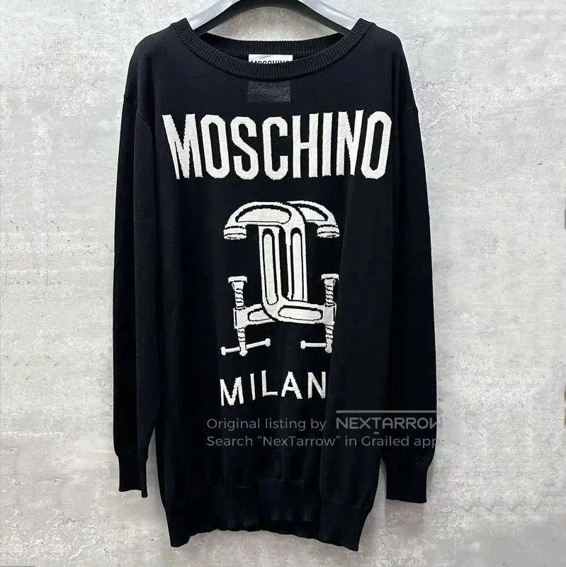 Moschino Moschino Black Cotton Women's Sweater . Size S / US 4 / IT 40 - 1 Thumbnail
