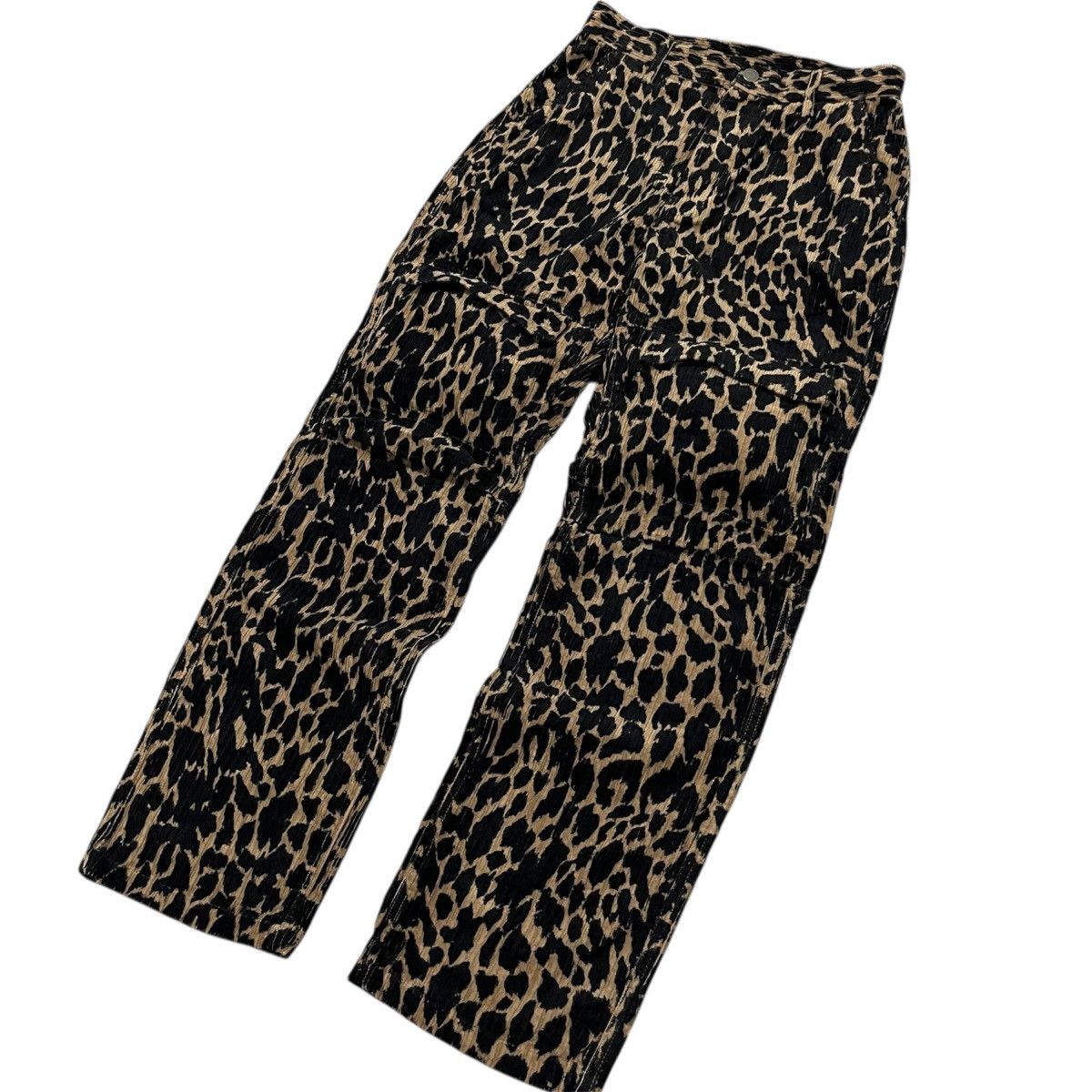 Japanese Brand X-GIRL Cargo Pocket Leopard Corduroy Pant Size US 26 / EU 42 - 3 Thumbnail