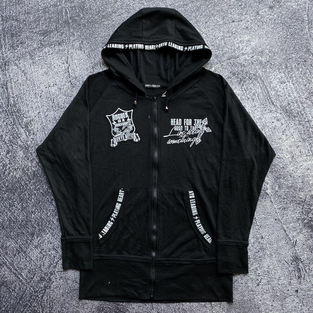 Japanese Brand GHOST Of HARLEM Zip Up Hoodies Size US M / EU 48-50 / 2 - 2 Thumbnail