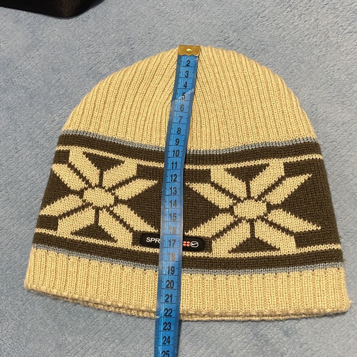 Nike 📌 Vintage Very Rare Nike Y2K 90s Beanie Hat Gum Swoosh Size ONE SIZE - 5 Thumbnail