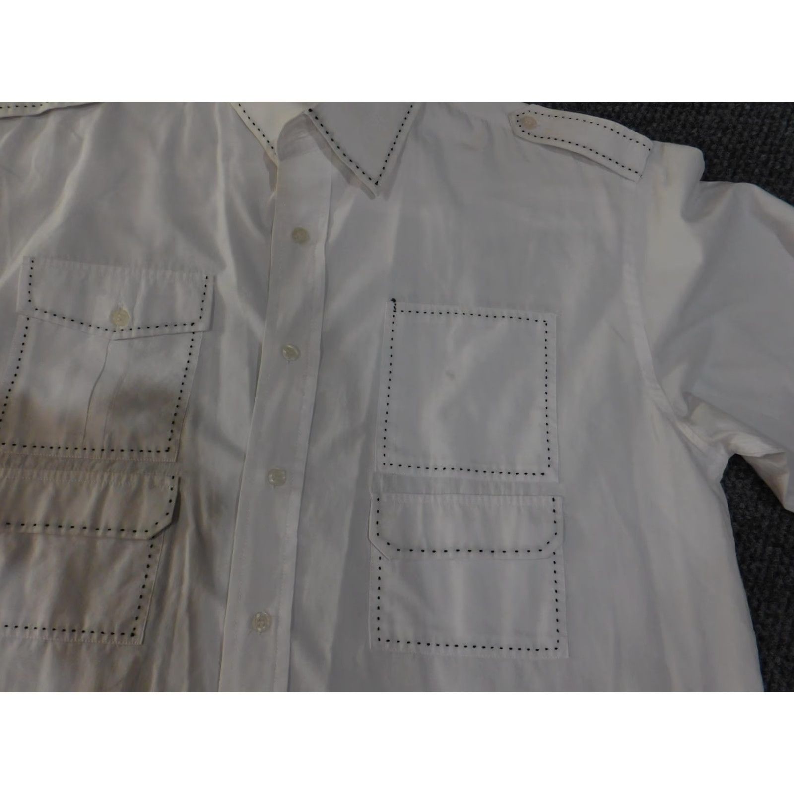 Avirex Avirex Shirt Mens XL Utility Button Up Epaulet Overshirt Safari Military Top Size US XL / EU 56 / 4 - 5 Thumbnail