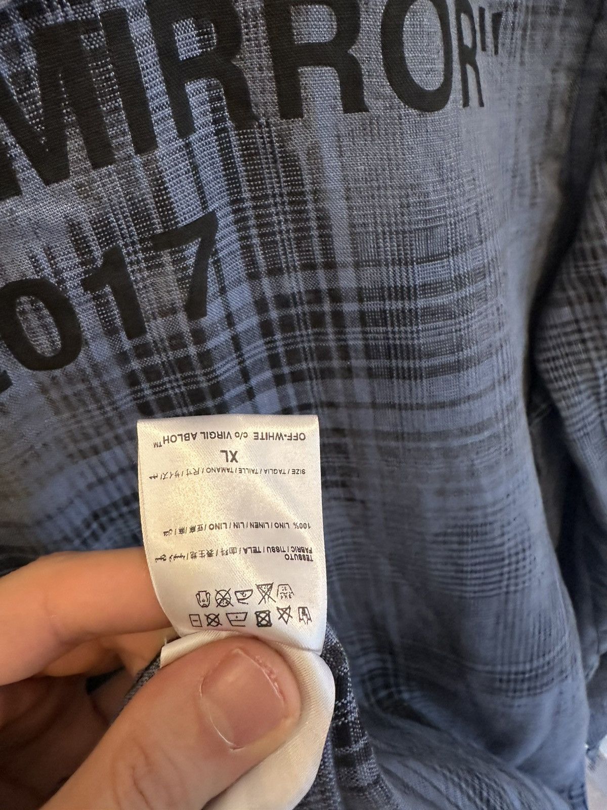 Off-White Off-White Plaid Shirt Size US XL / EU 56 / 4 - 11 Thumbnail