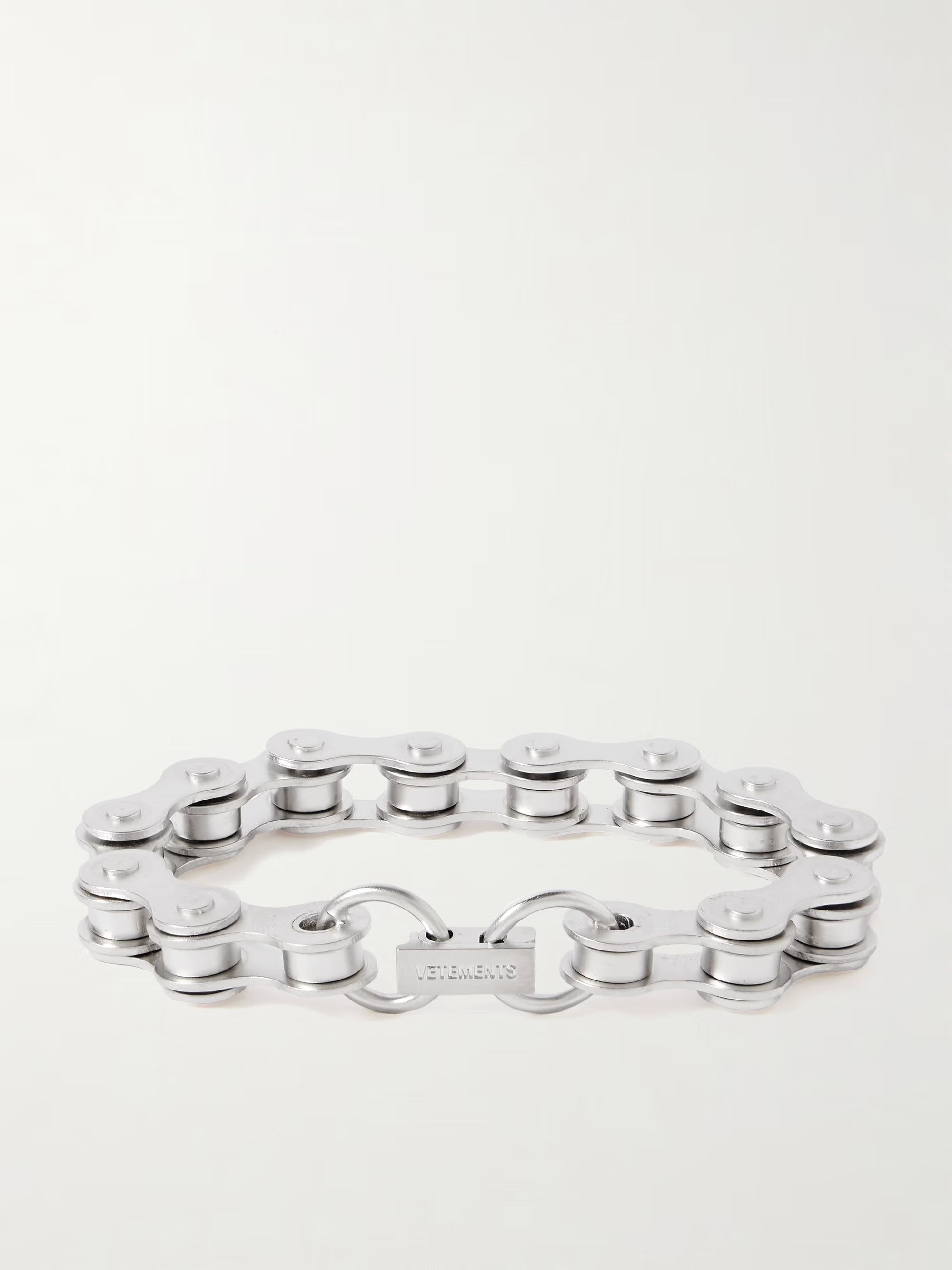 Vetements VETEMENTS Biker Silver Chain Bracelet Size ONE SIZE - 1 Thumbnail