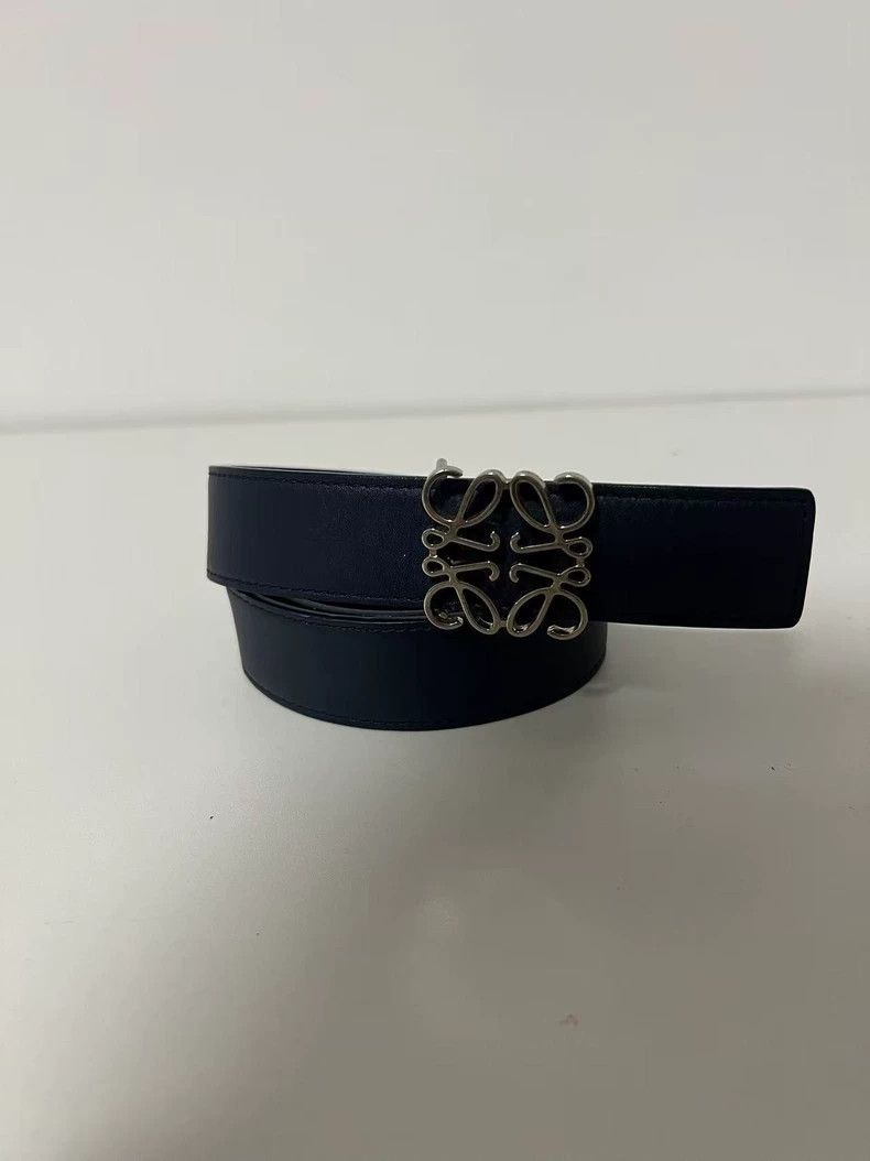 LOEWE Double-sided vintage faux gold buckle double sided b