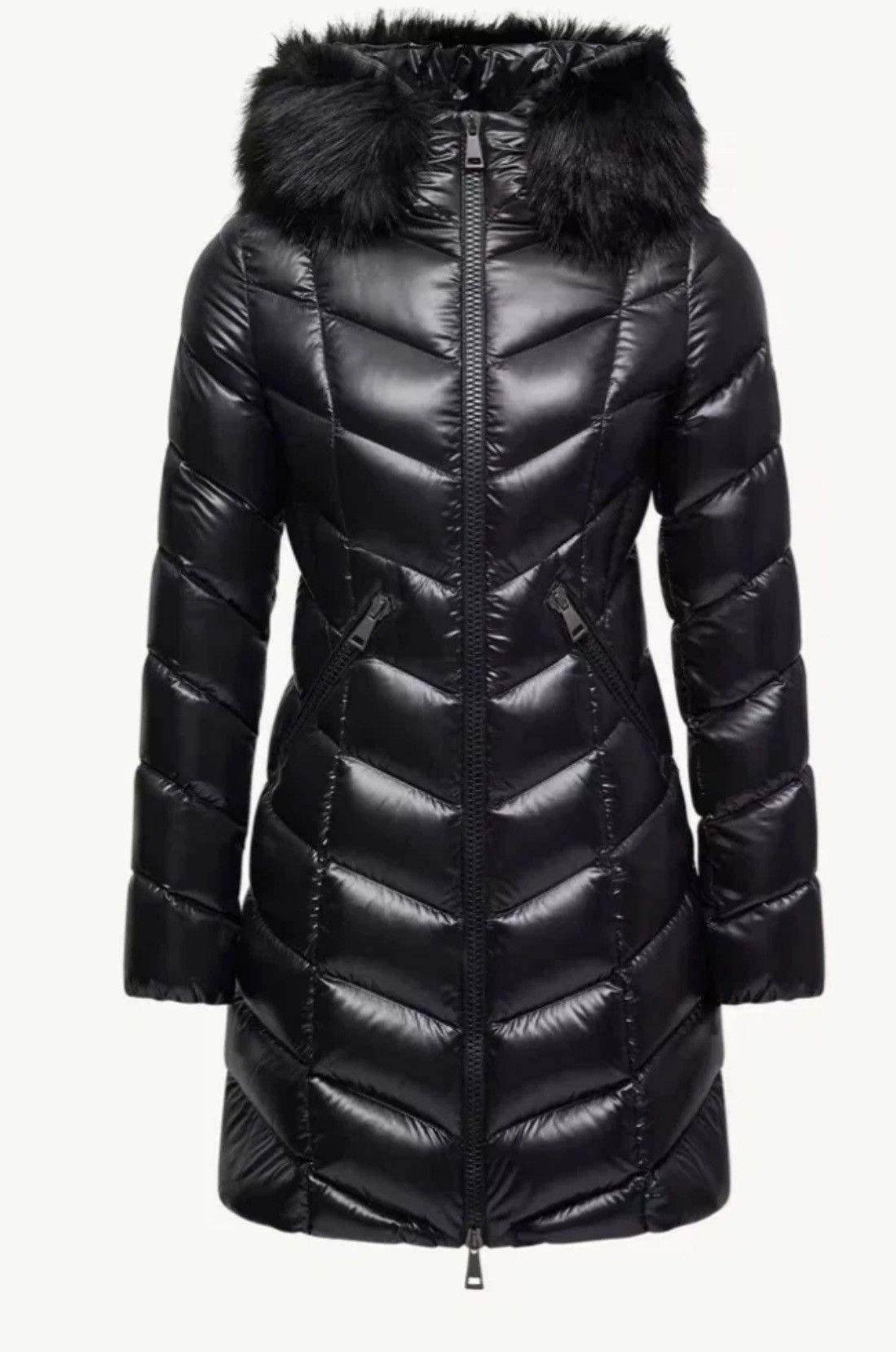 Moncler MONCLER FULMARUR GIUBBOTTO faux fur collar coat SZ-4 Size S / US 4 / IT 40 - 2 Thumbnail