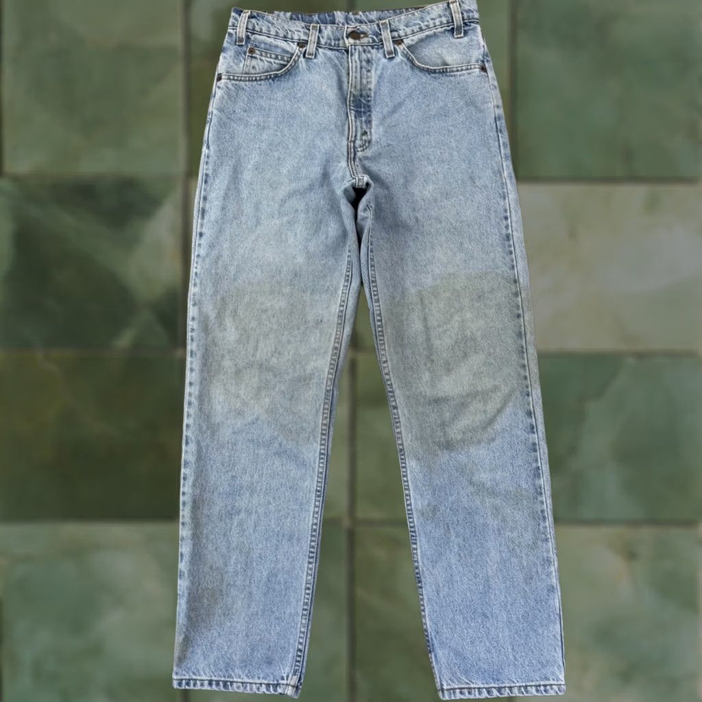 Levi's VINTAGE Levi's 550 Jeans Mens 30x32 Blue Relaxed 90s Orange Tab Grunge Zip Denim Shirt Size US 30 / EU 46 - 1 Thumbnail