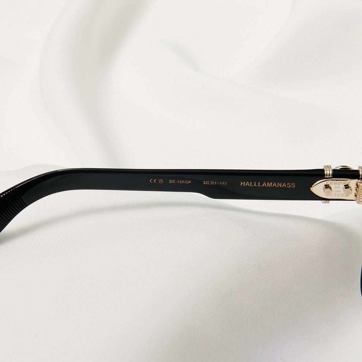 Chrome Hearts CHROME HEARTS HALLLAMANASS BLACK/ 18KGP GLASSES Size ONE SIZE - 5 Thumbnail