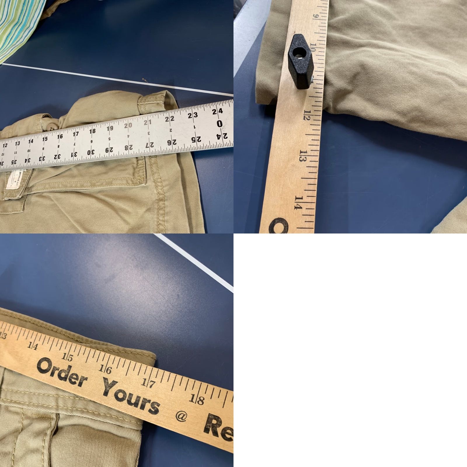 Levi's Levi's Military Cargo Shorts Mens 32 Khaki Relaxed Fit Outdoor Canvas Cargo Pocket Pockets Outdoor Size US 32 / EU 48 - 10 Thumbnail