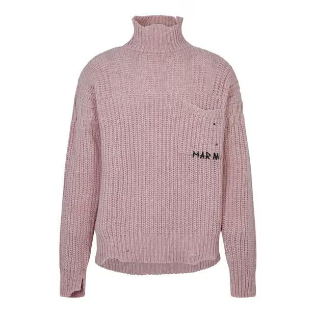 o1g2r1mq0524 Rollneck Sweater in Pink