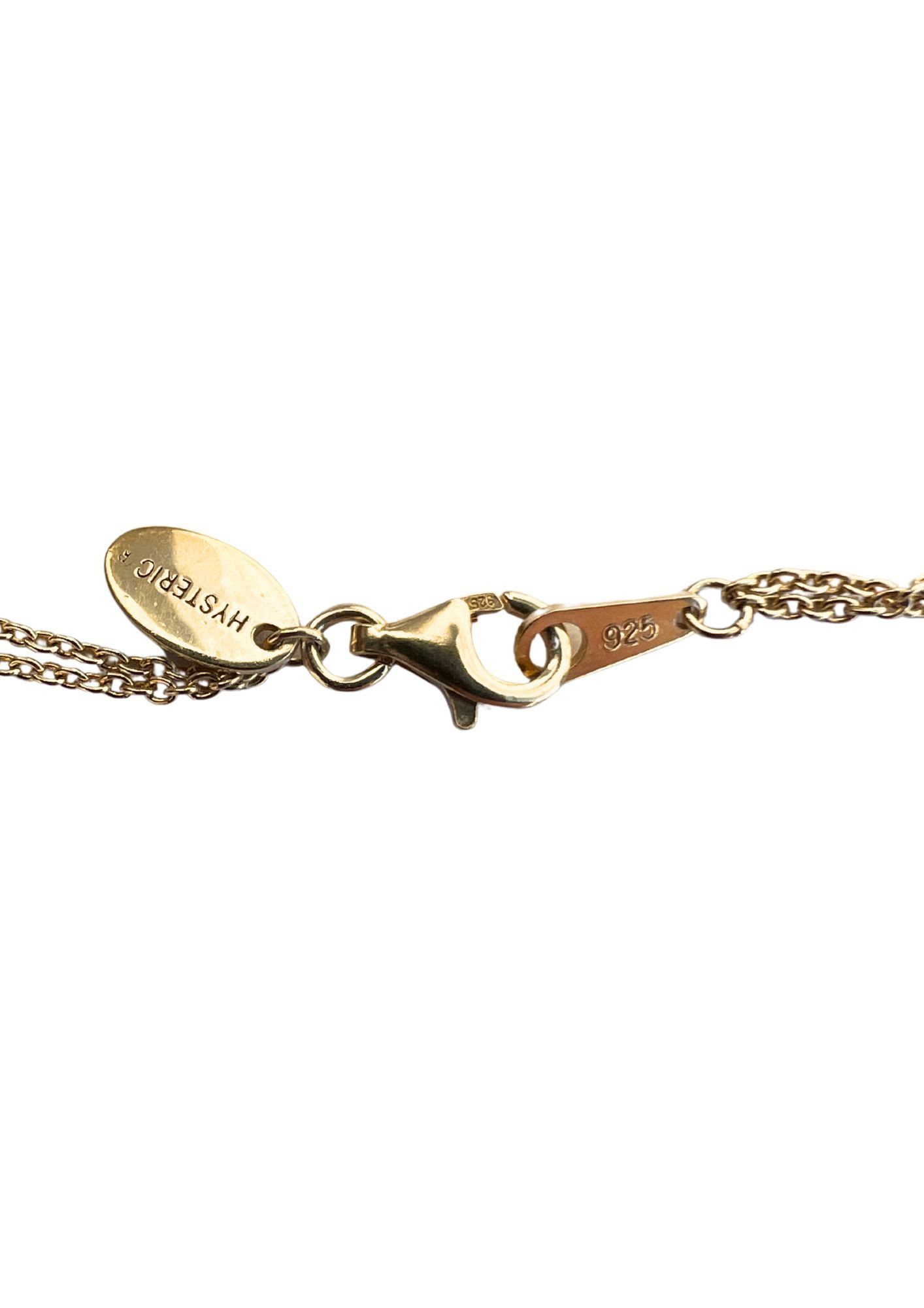 Hysteric Glamour HYSTERIC GLAMOUR Gold Plated Silver Diamond Studded Necklace Size ONE SIZE - 8 Thumbnail