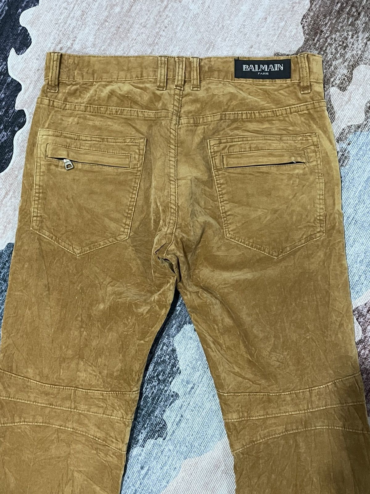 Balmain Balmain Velvet Corduroy Destroyed Pants Size US 33 - 19 Thumbnail