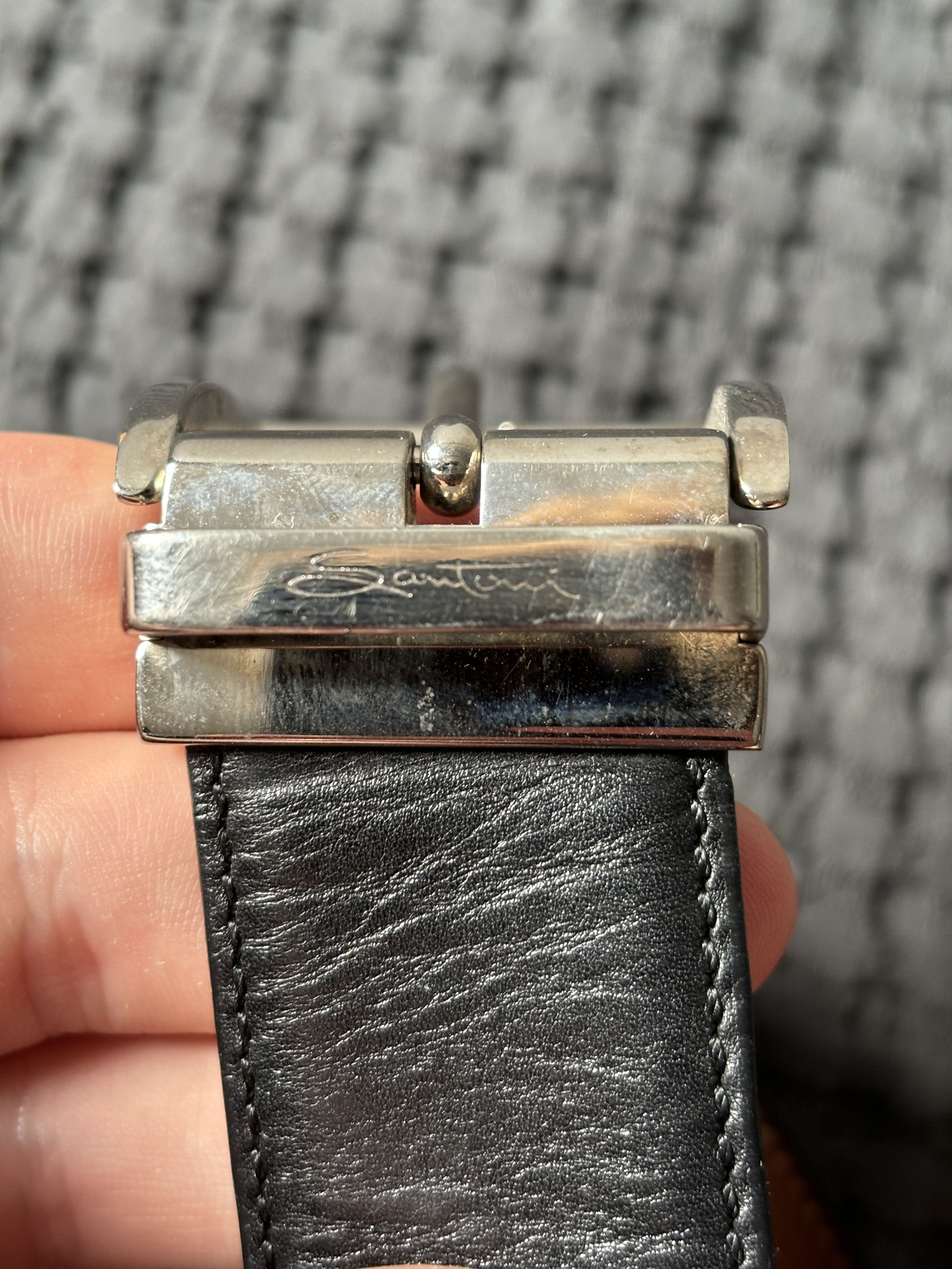 Santoni Men's Belt Santoni Size 44 - 3 Thumbnail