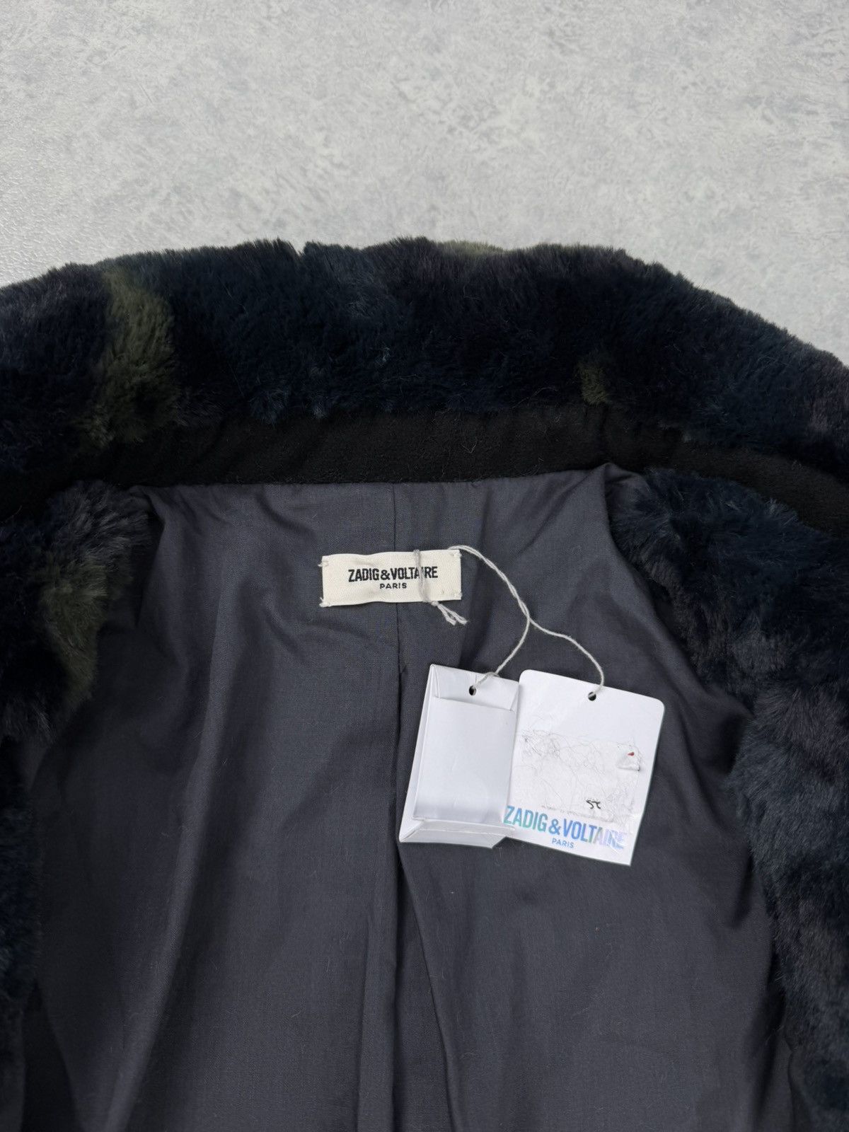 Zadig & Voltaire Zadig & Voltaire Miles Leo Leopard Print Faux Fur Coat Size L / US 10 / IT 46 - 9 Thumbnail