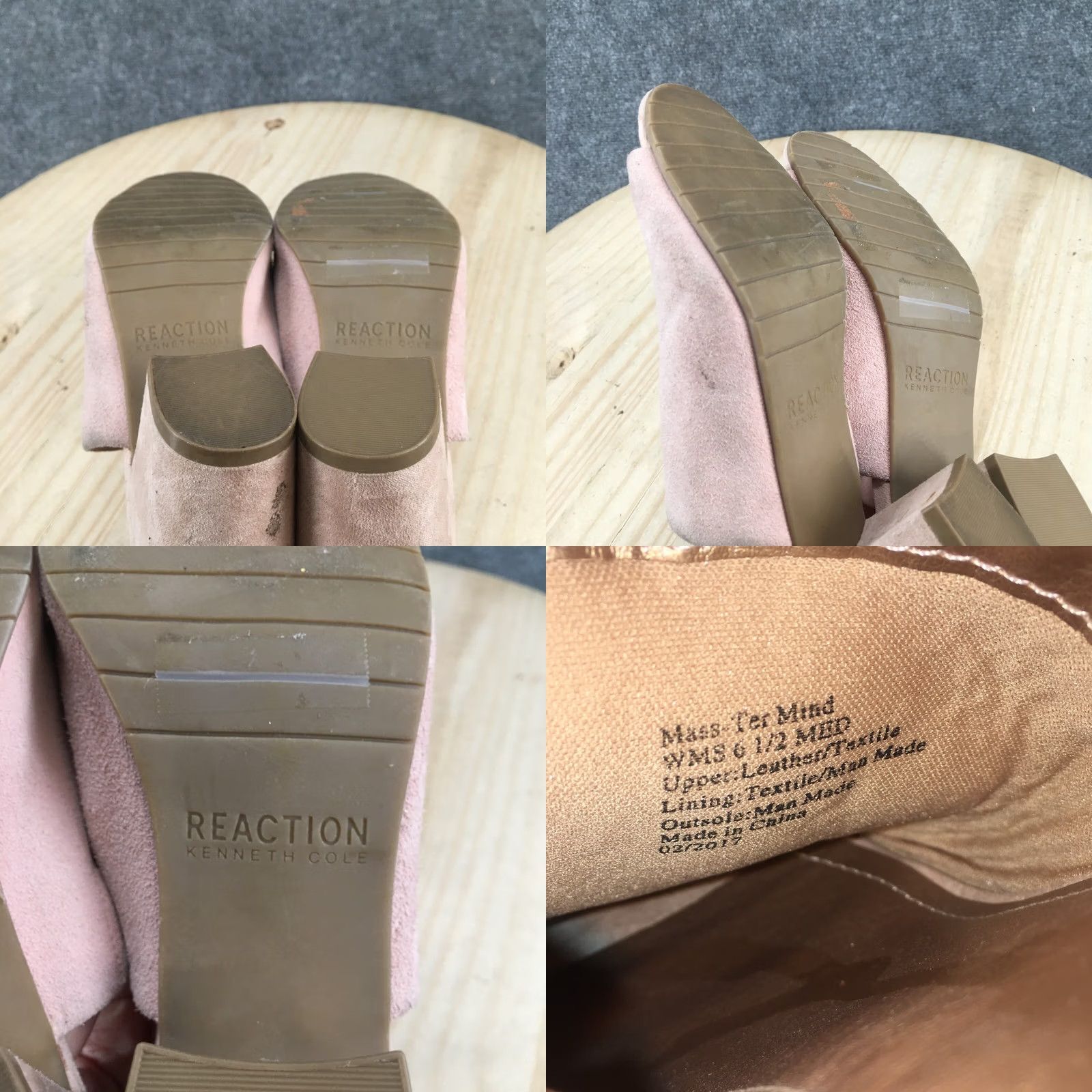 Kenneth Cole Kenneth Cole Reaction Mass Ter Mind Sandals Slip On Pink Suede Womens 6.5M Slide Casual Size US 7 / IT 37 - 10 Thumbnail