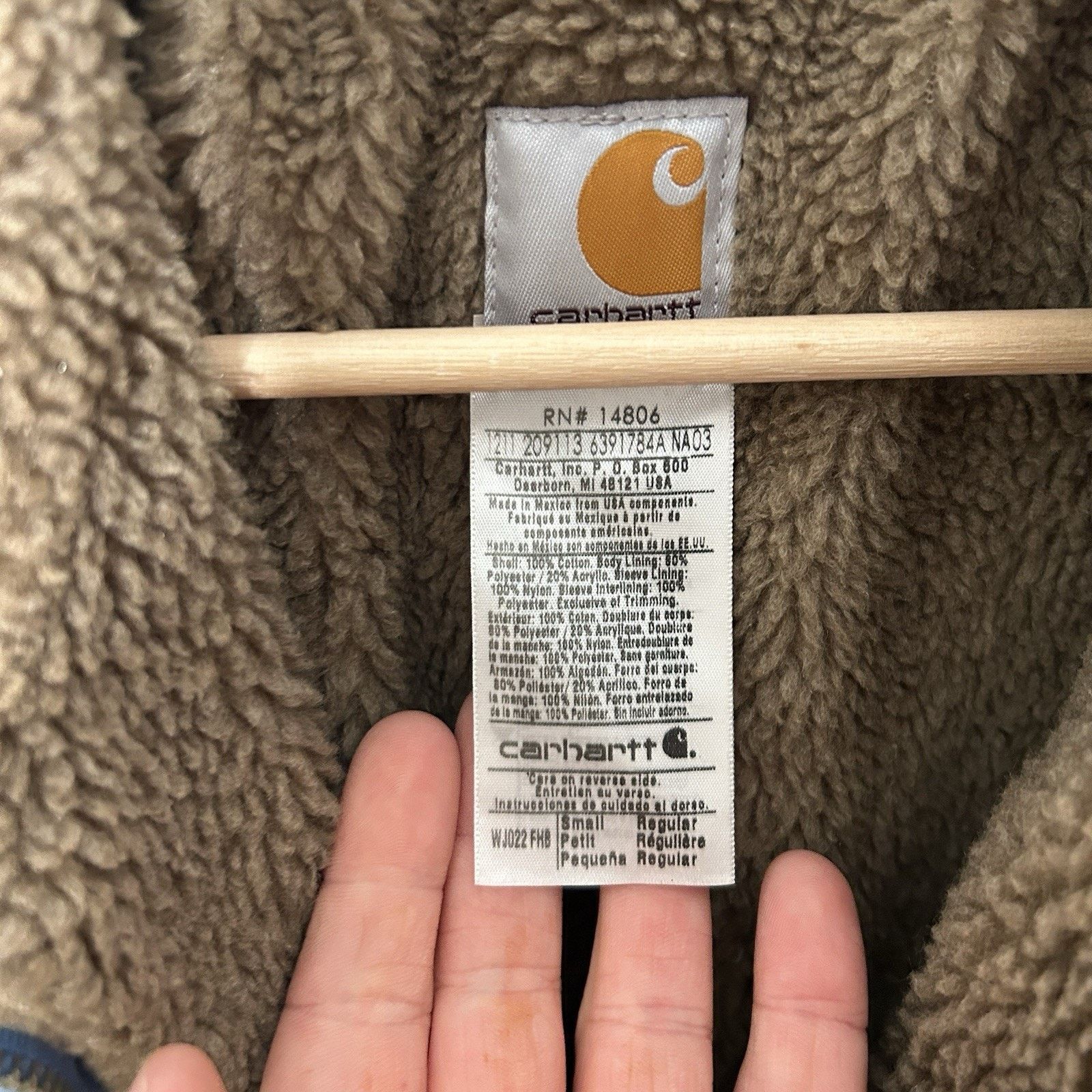 Carhartt Carhartt Sherpa-Lined Canyon Jacket “French Blue” WJ022 FHB Size S / US 4 / IT 40 - 11 Thumbnail