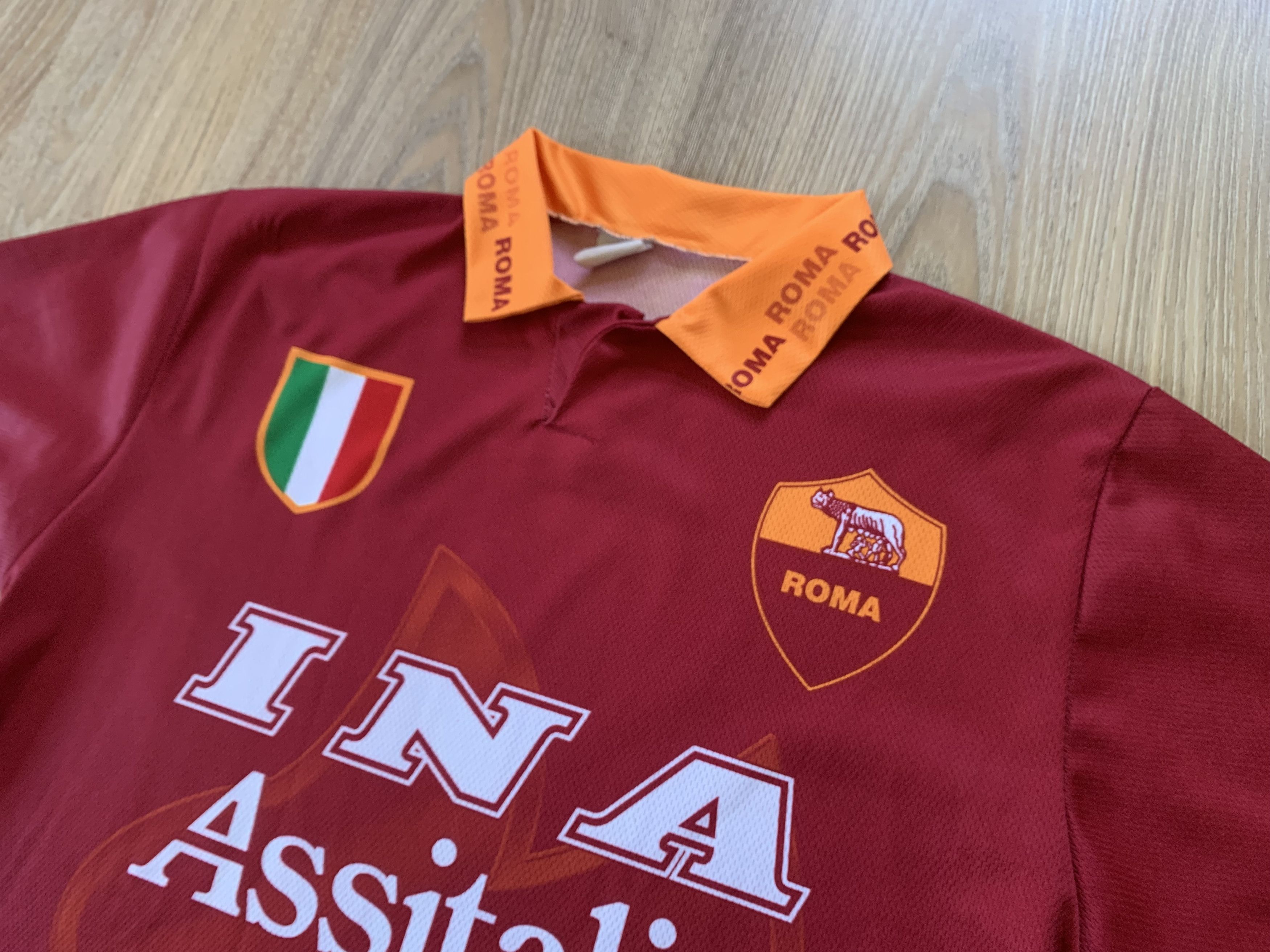 Other Mens Vintage AS Roma Totti Soccer Jersey Home Italy Size US M / EU 48-50 / 2 - 4 Thumbnail