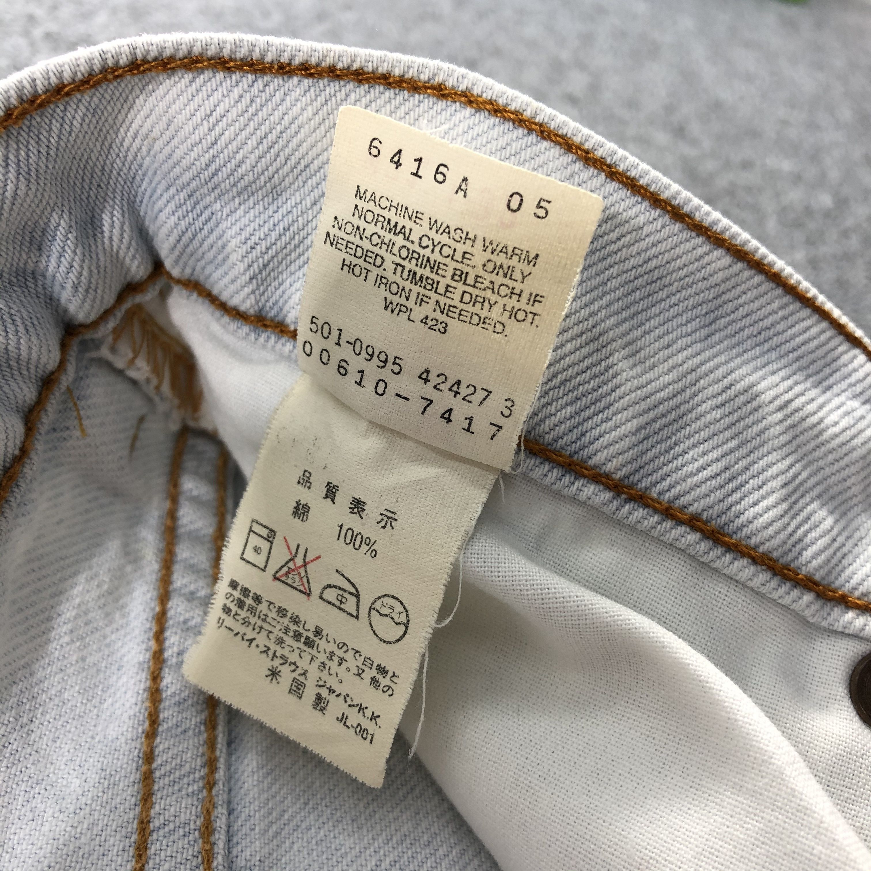 Levi's × Vintage Vintage 90s Light Wash Levis 610 Jeans-JM1369 Size US 30 / EU 46 - 10 Thumbnail