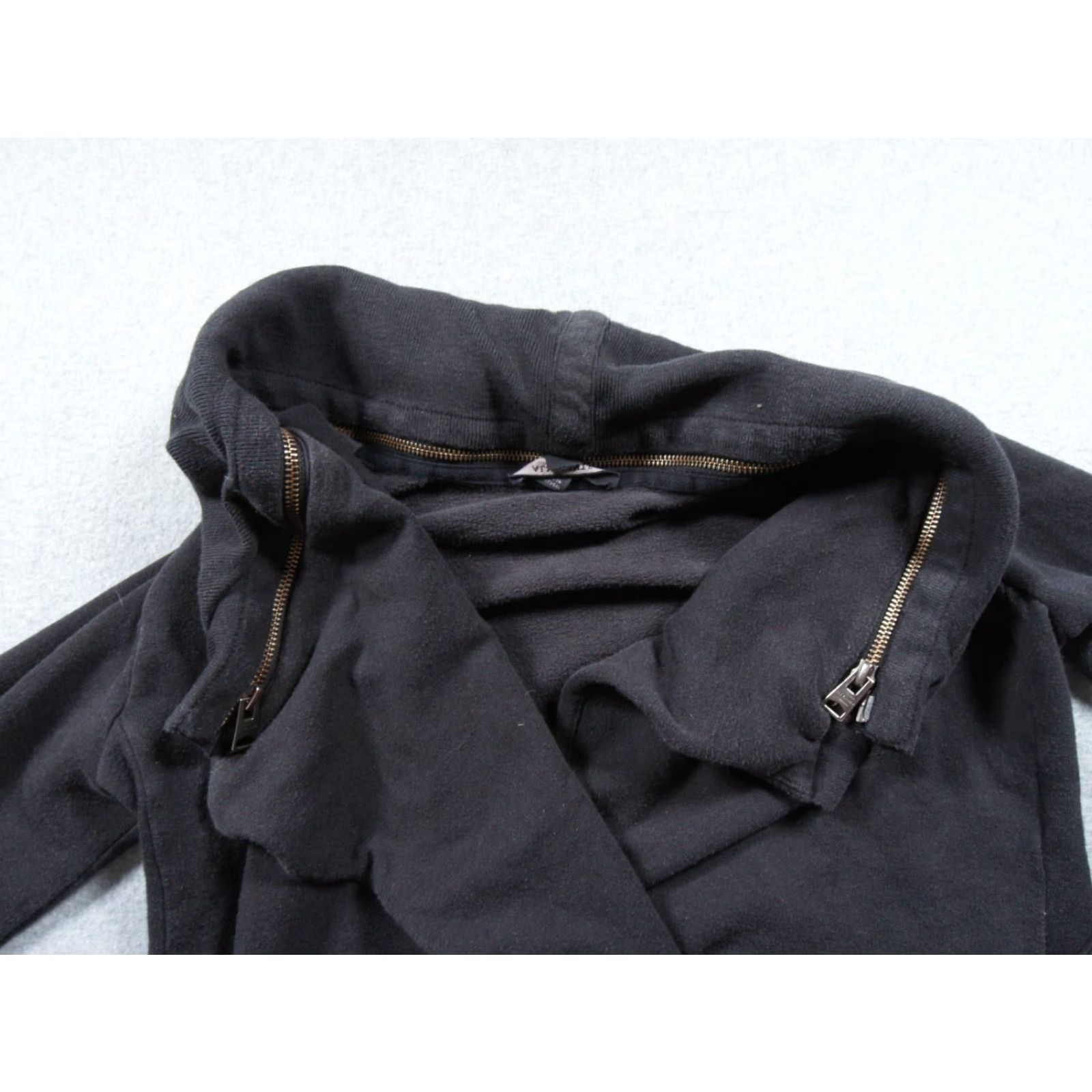 Allsaints AllSaints Sweatshirt Cardigan Womens Small Black Dhalia Open Front Ladies Sweatshirt Size S / US 4 / IT 40 - 2 Thumbnail